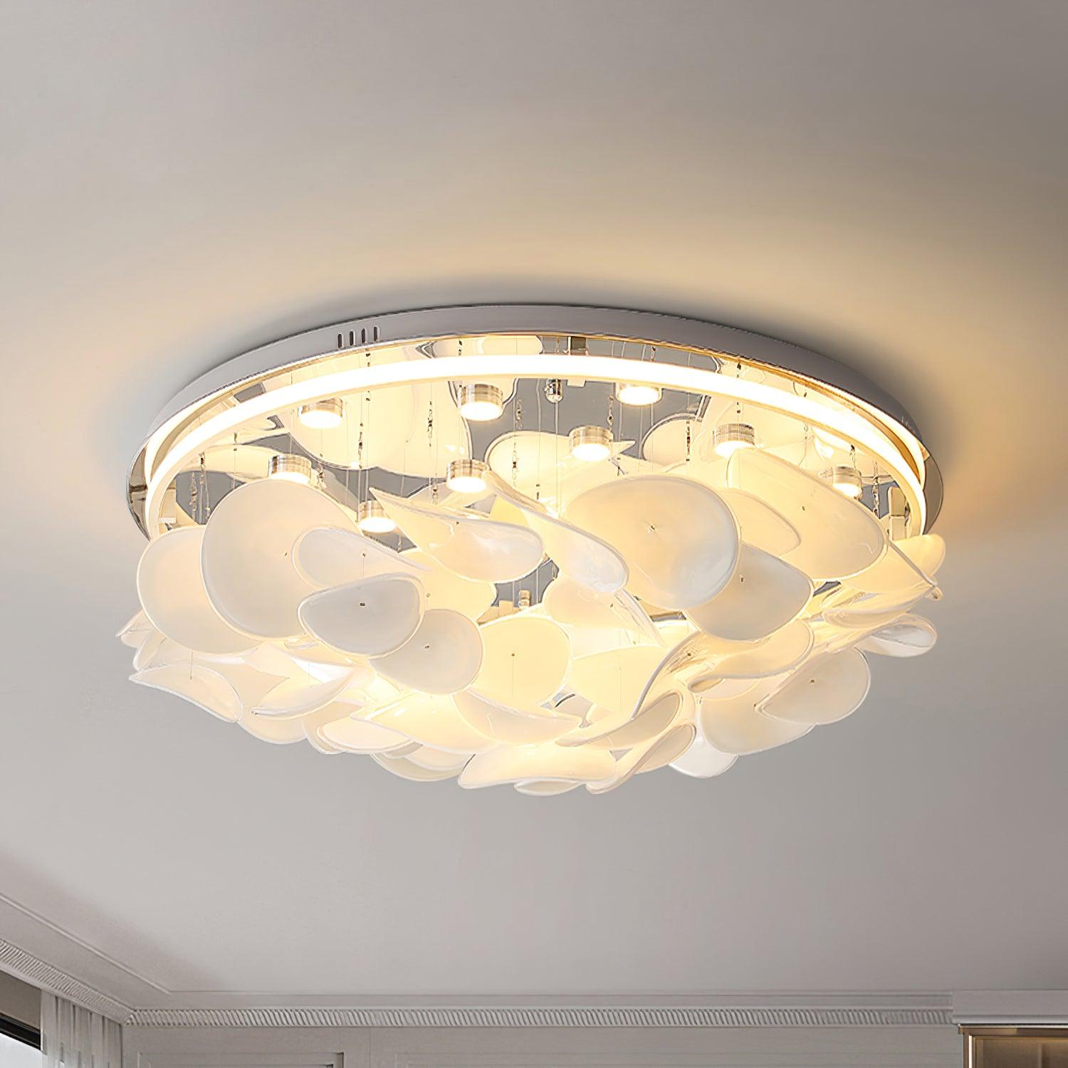 Eroxen French Floral Petal Ceiling Lamp for Modern Homes-Neutral Decor