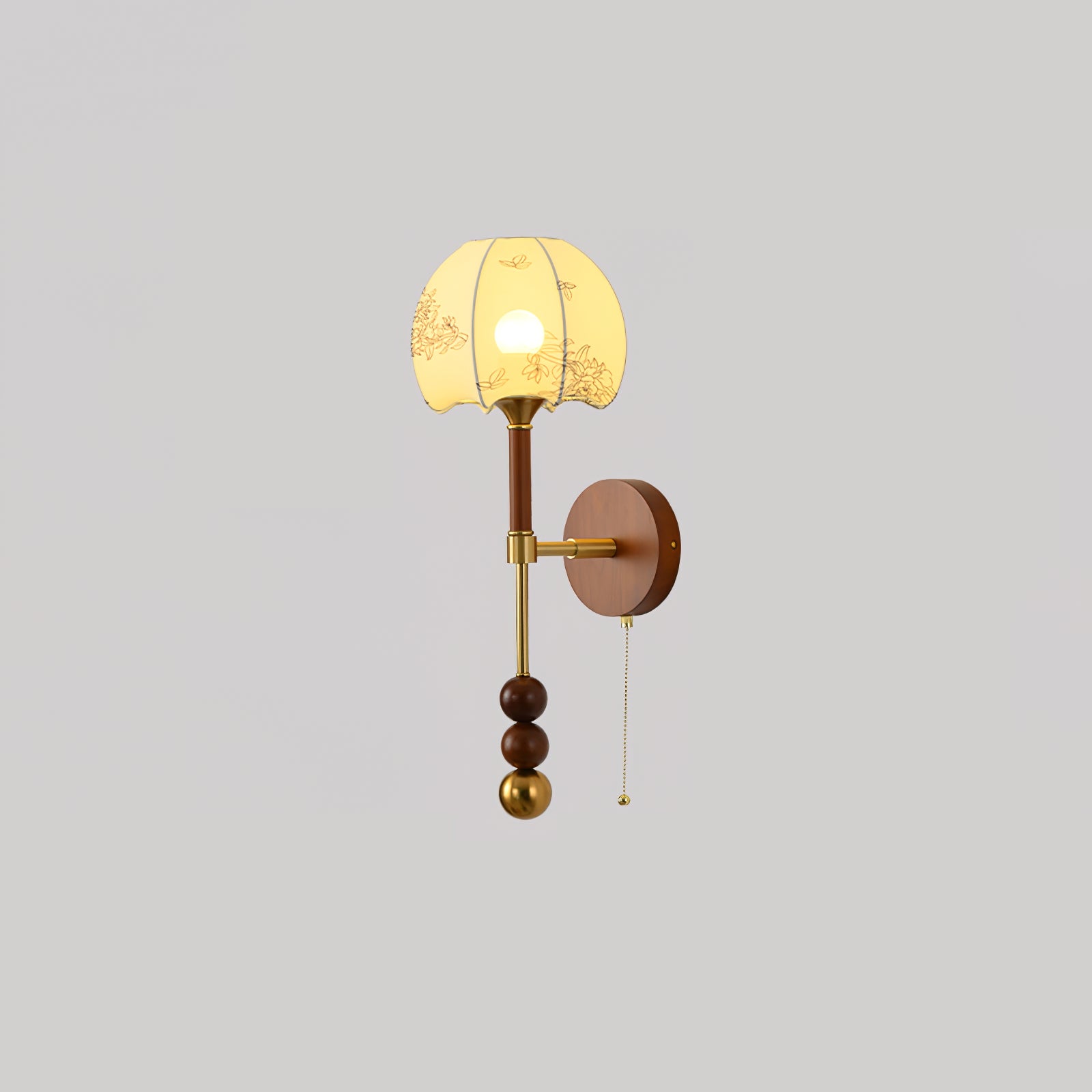 Hilda Roma Elegance Wood Sconce Wall lamp-Neutral Decor