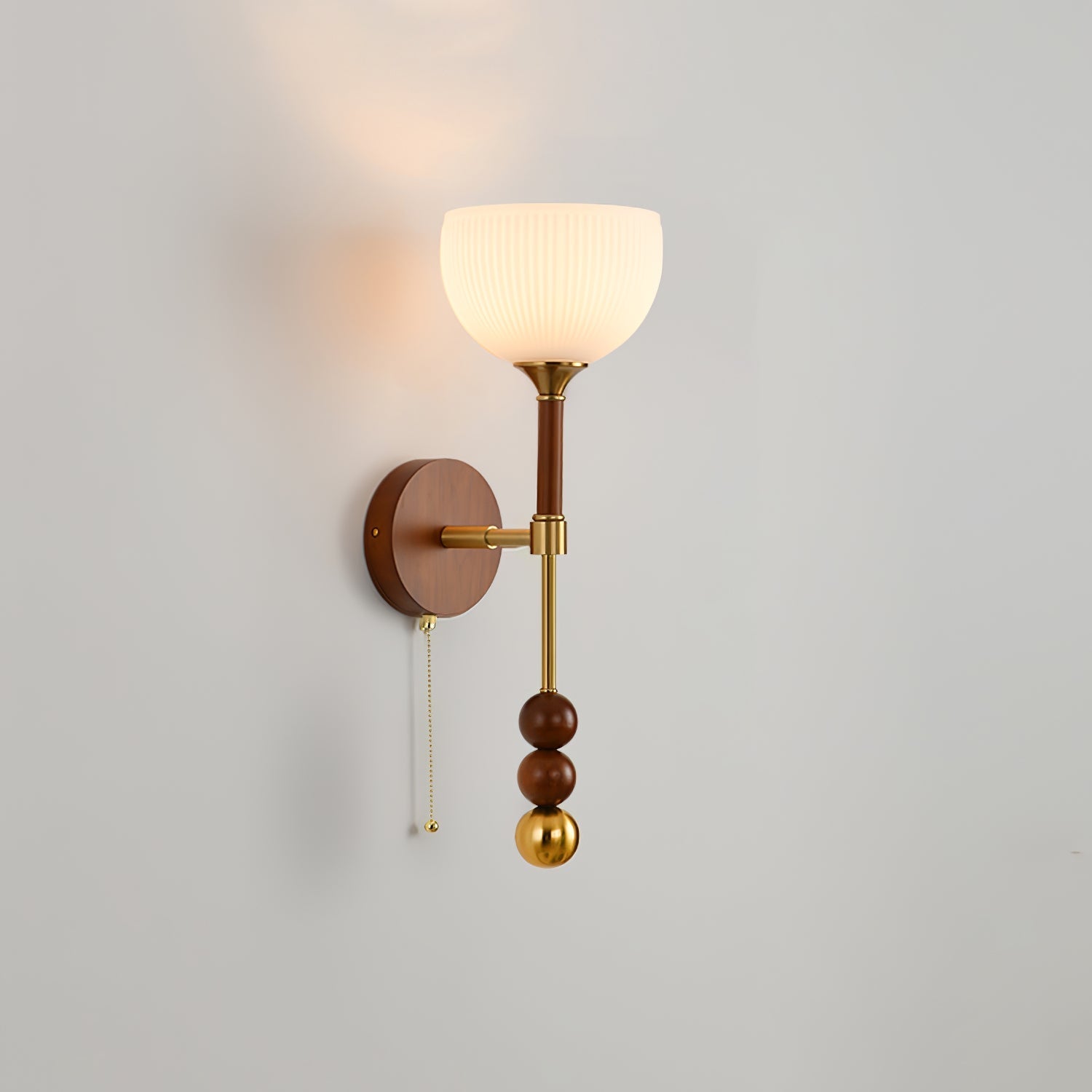 Hilda Roma Elegance Wood Sconce Wall lamp-Neutral Decor