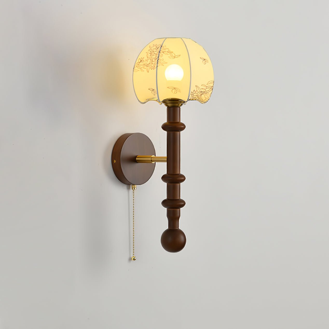 Hilda Roma Elegance Wood Sconce Wall lamp-Neutral Decor