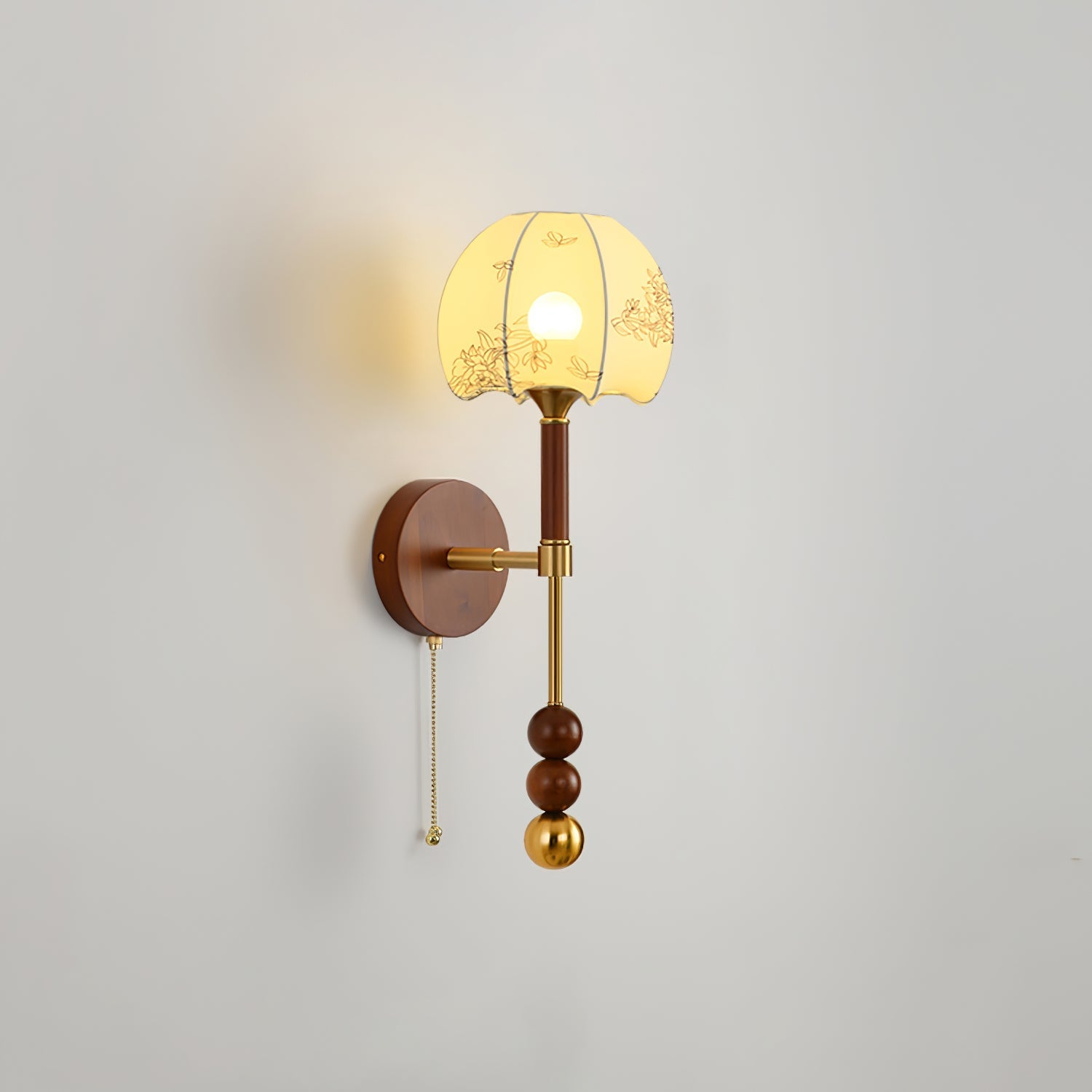 Hilda Roma Elegance Wood Sconce Wall lamp-Neutral Decor