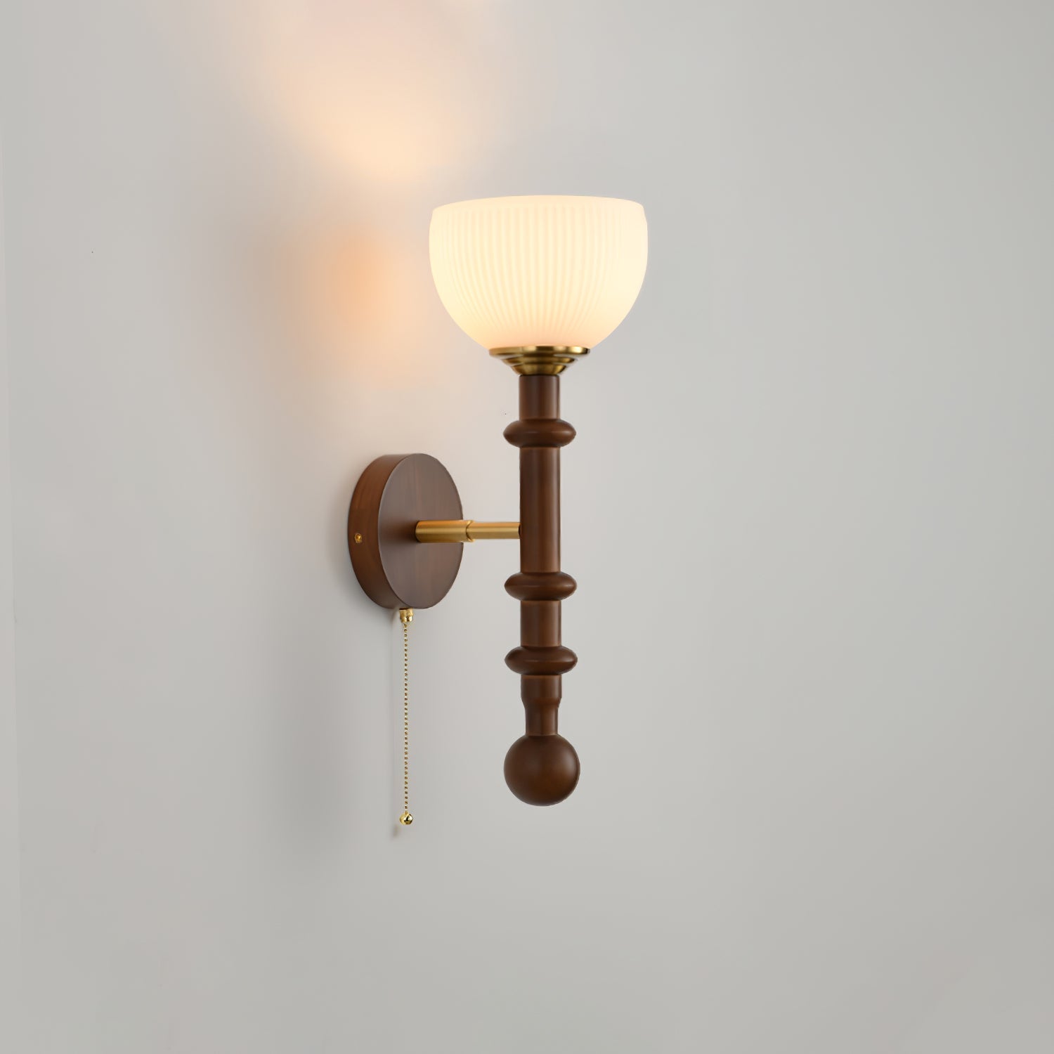 Hilda Roma Elegance Wood Sconce Wall lamp-Neutral Decor