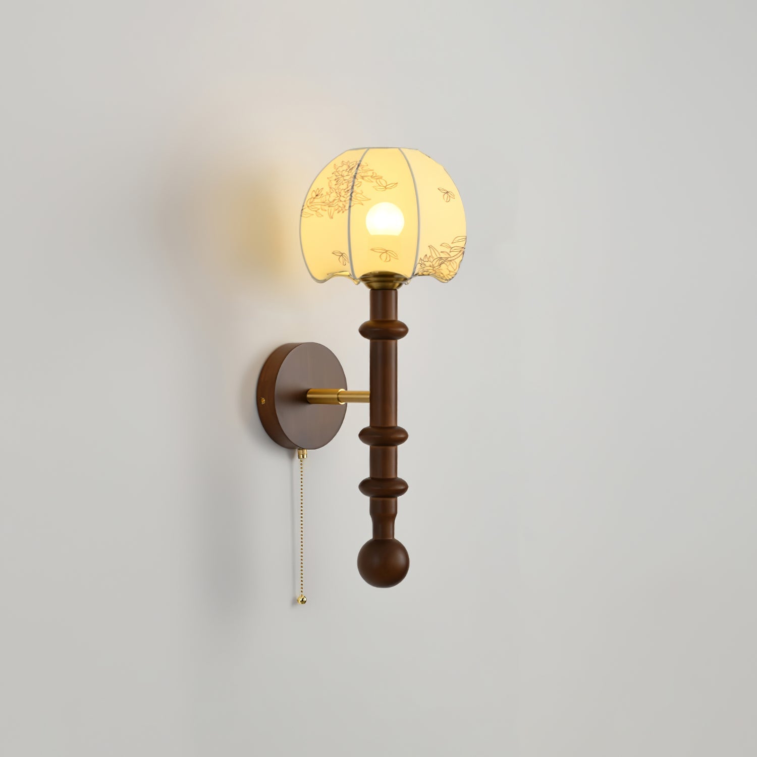 Hilda Roma Elegance Wood Sconce Wall lamp-Neutral Decor