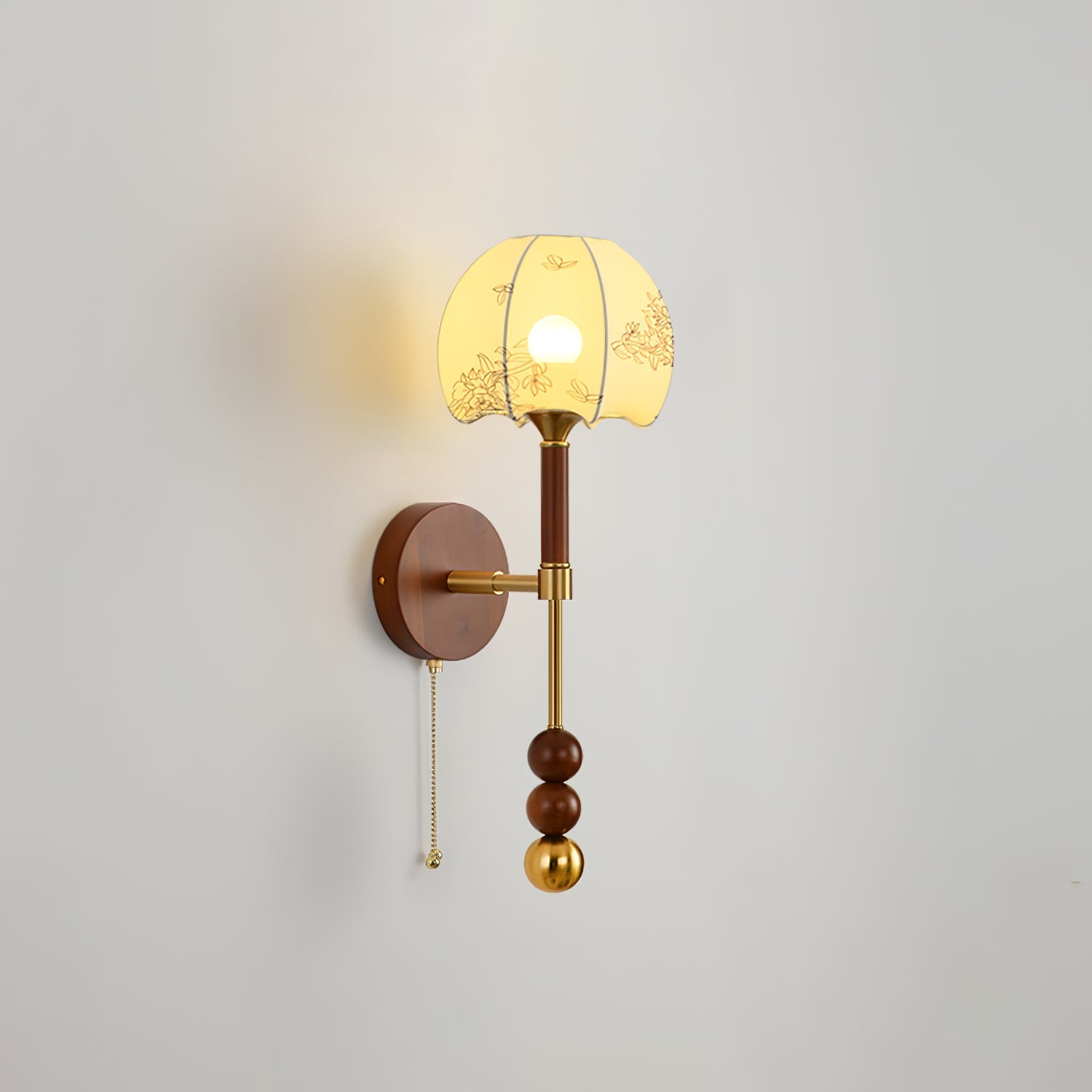 Hilda Roma Elegance Wood Sconce Wall lamp-Neutral Decor