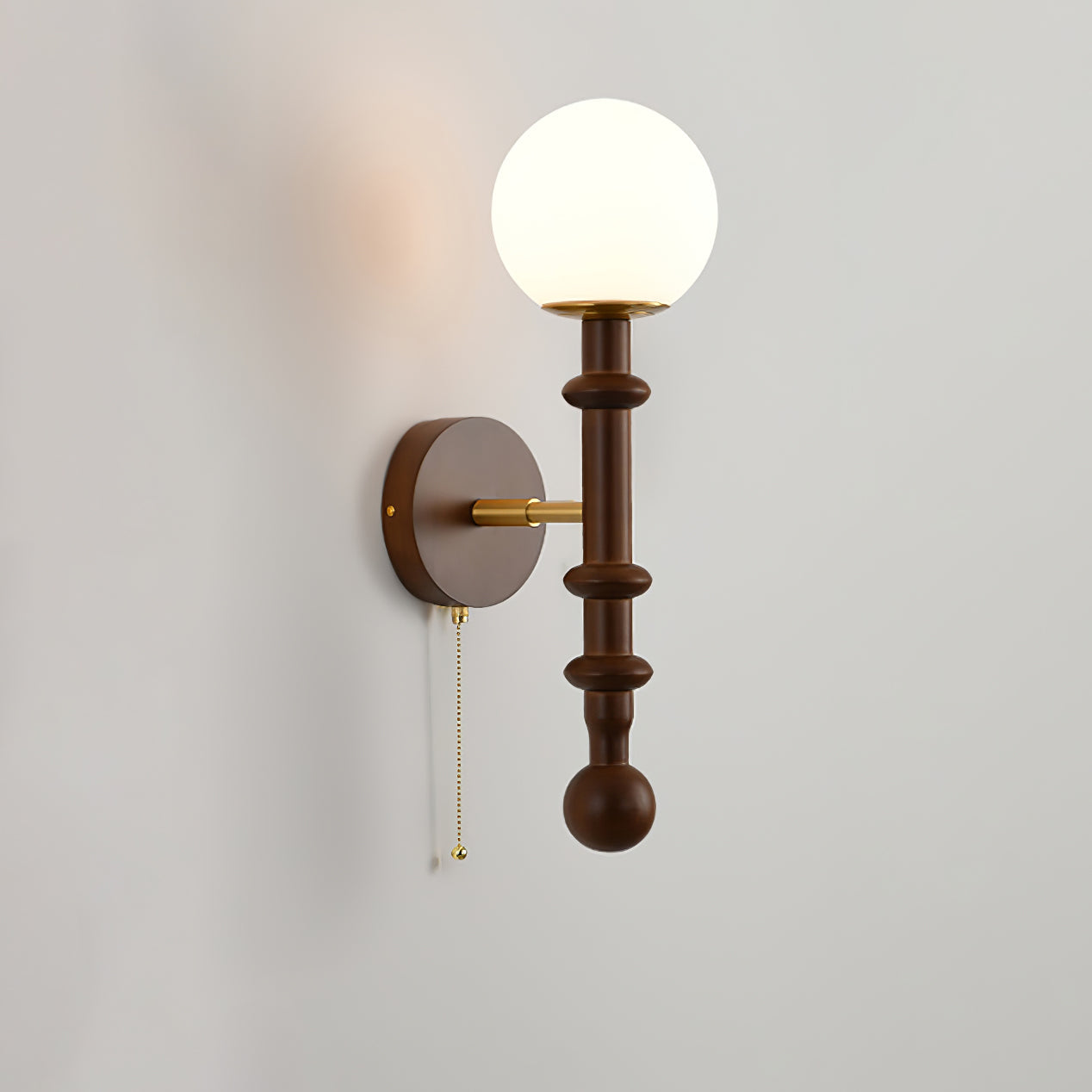 Hilda Roma Elegance Wood Sconce Wall lamp-Neutral Decor