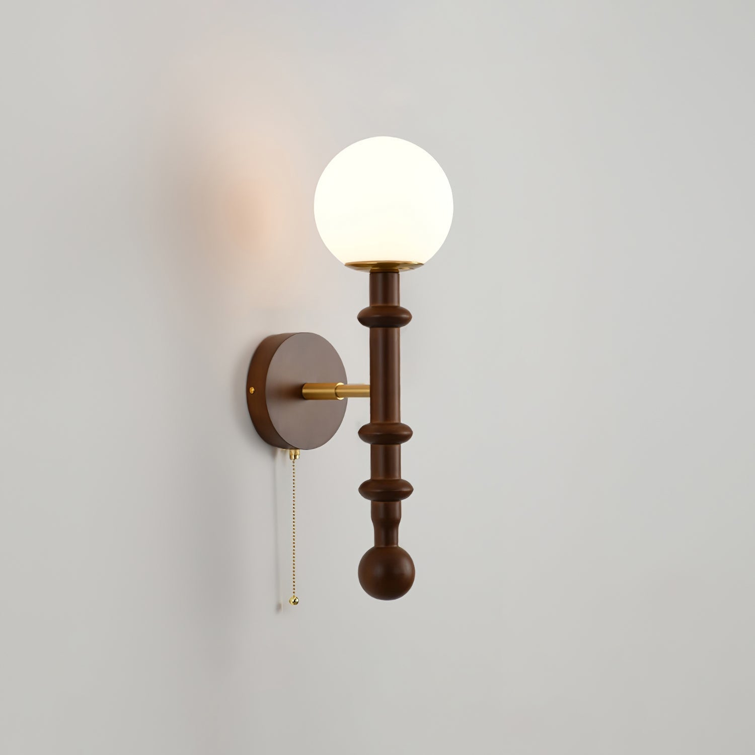 Hilda Roma Elegance Wood Sconce Wall lamp-Neutral Decor