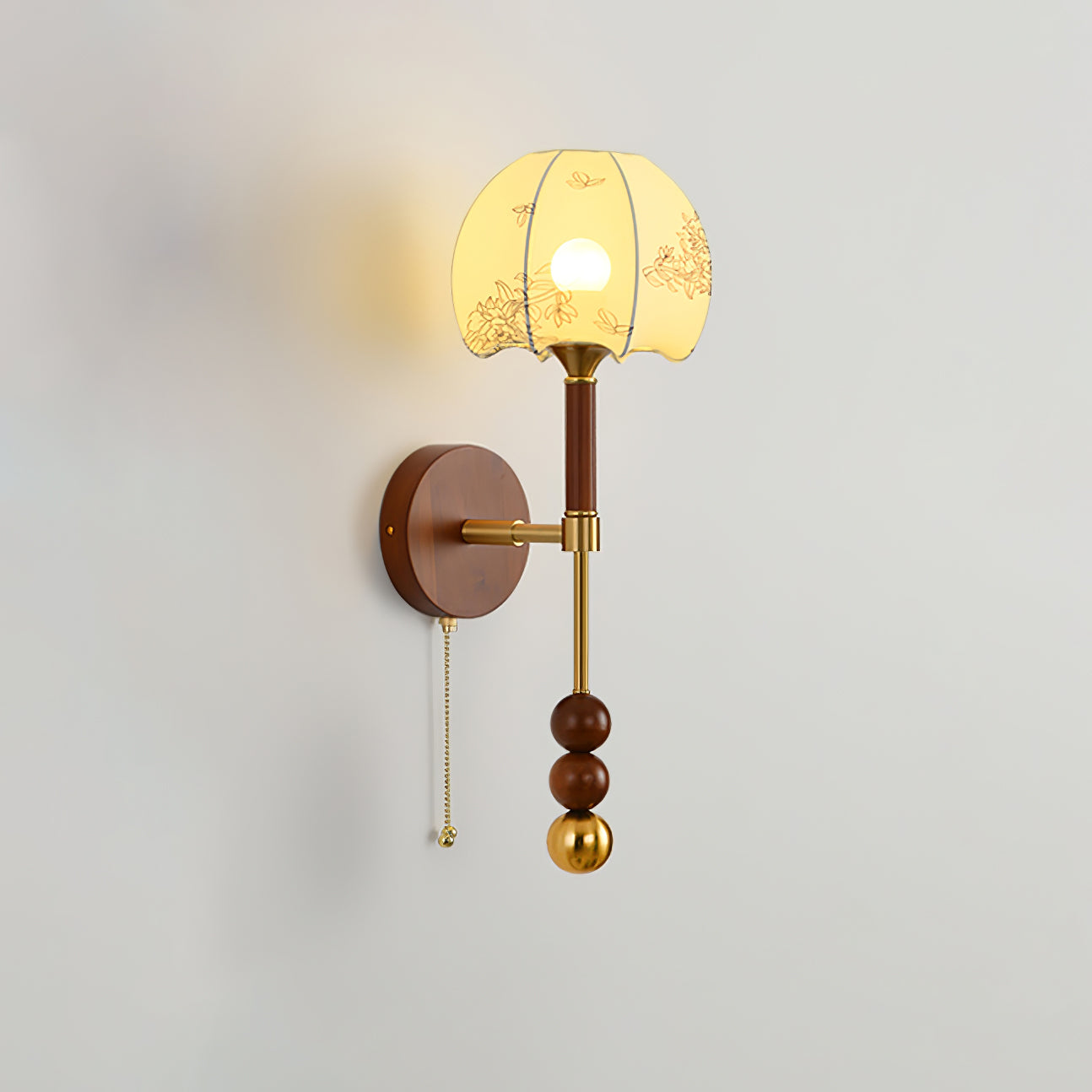 Hilda Roma Elegance Wood Sconce Wall lamp-Neutral Decor