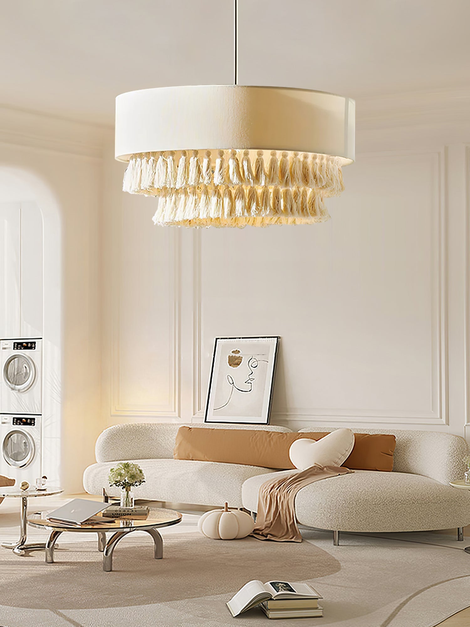 Cicaros Postmodern Luxury Fabric Pendant Lamp-Neutral Decor