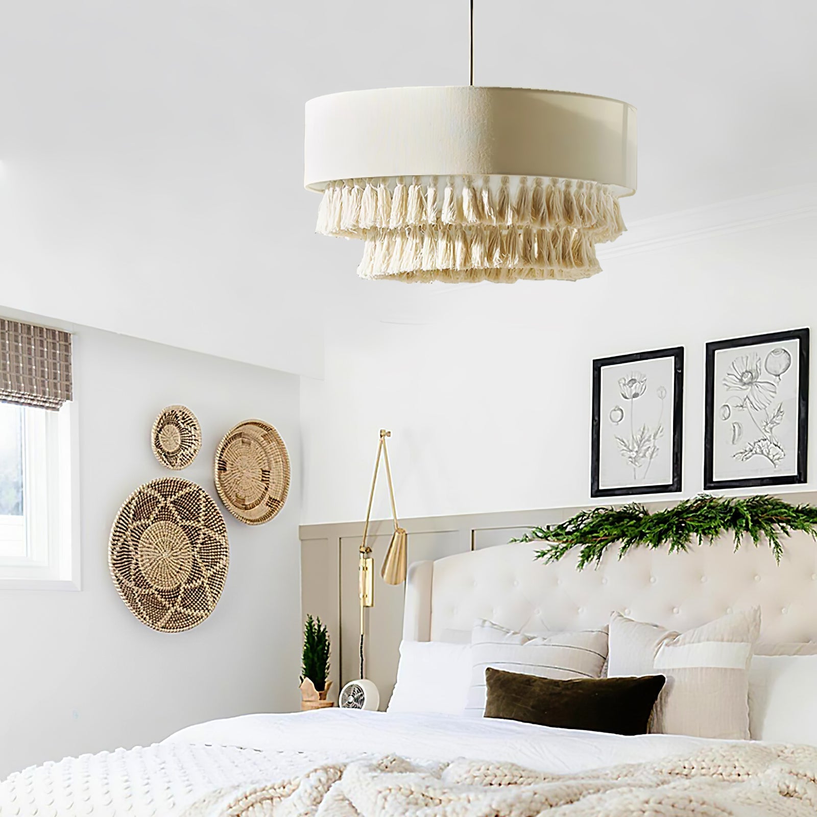 Cicaros Postmodern Luxury Fabric Pendant Lamp-Neutral Decor