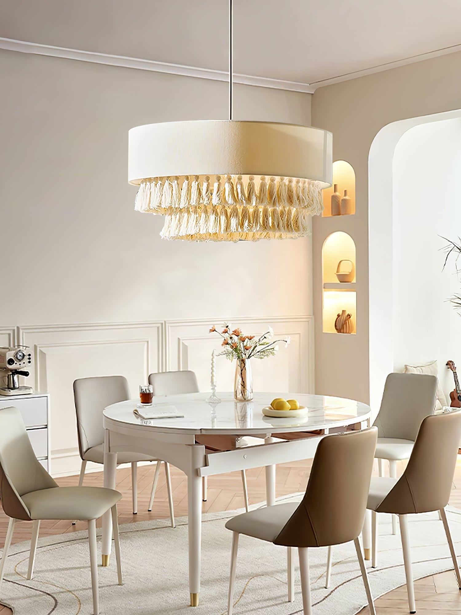 Cicaros Postmodern Luxury Fabric Pendant Lamp-Neutral Decor