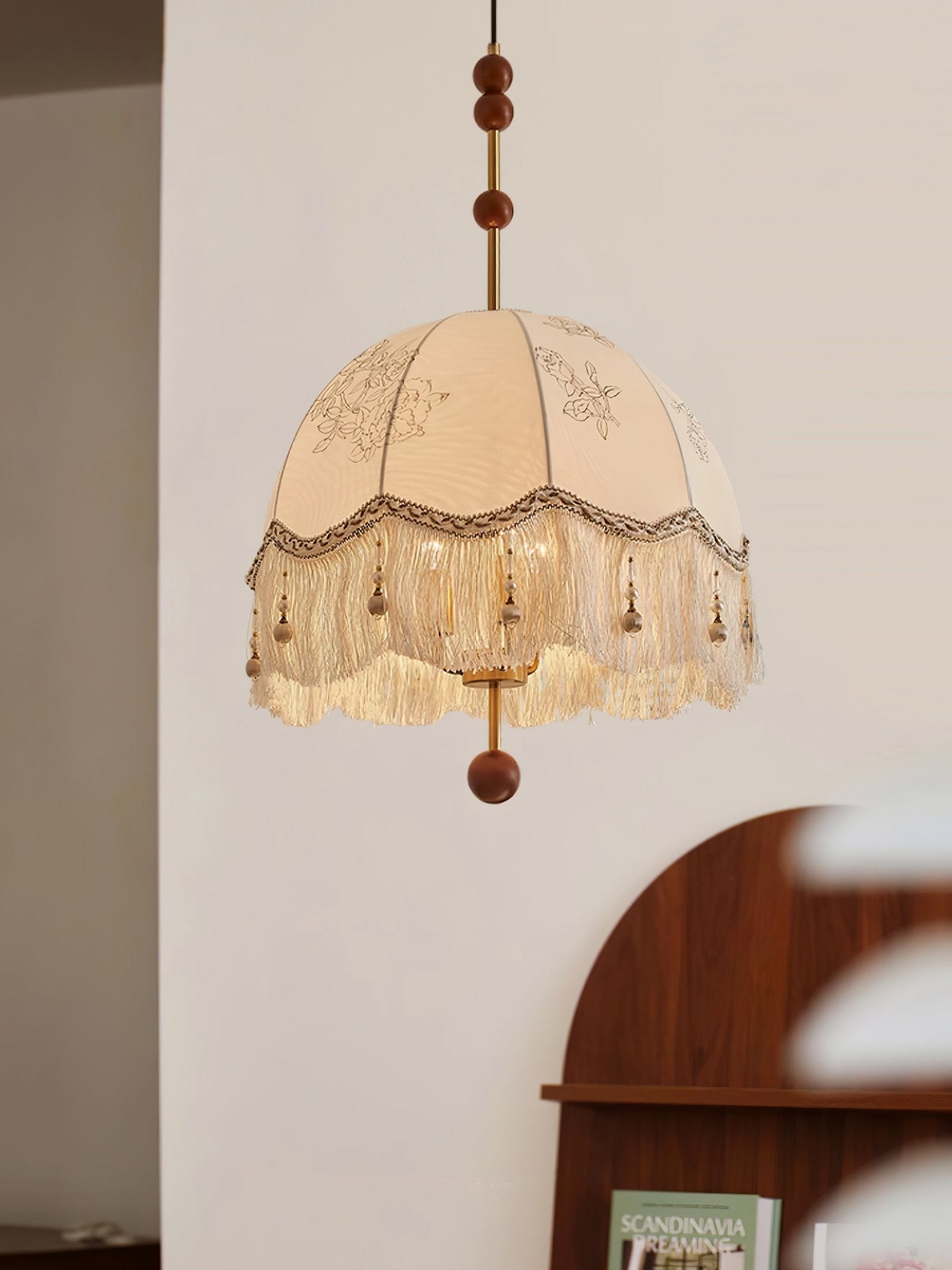 Banell Unique Elegance Fringe Pendant Lamp-Neutral Decor