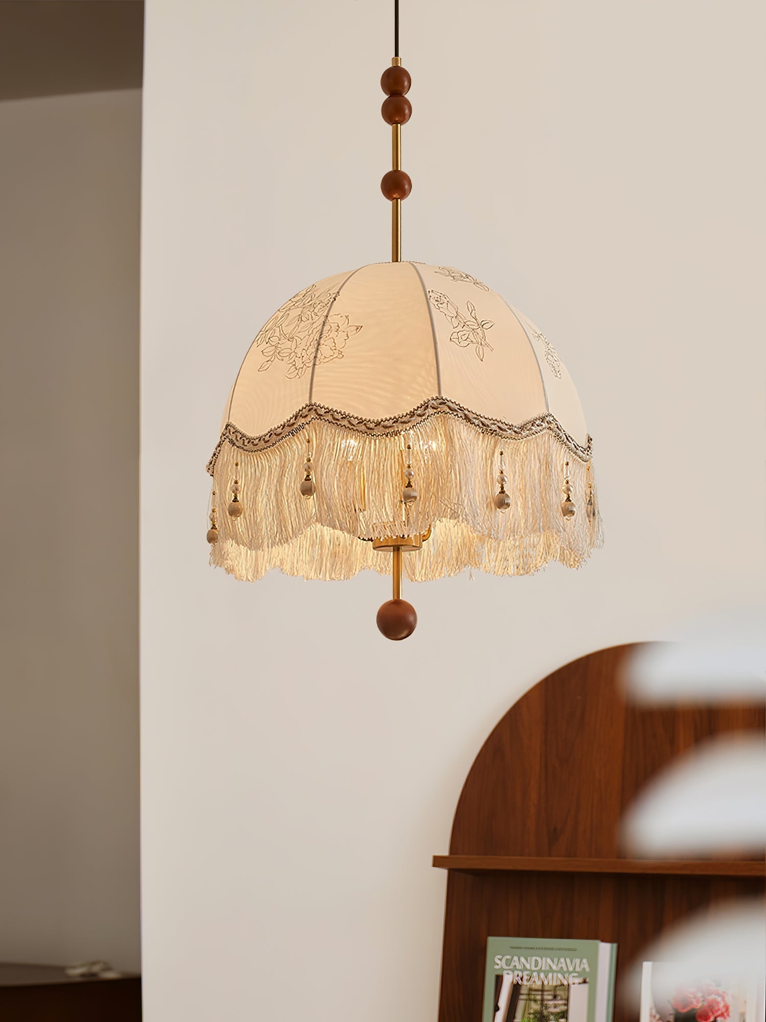 Banell Unique Elegance Fringe Pendant Lamp-Neutral Decor