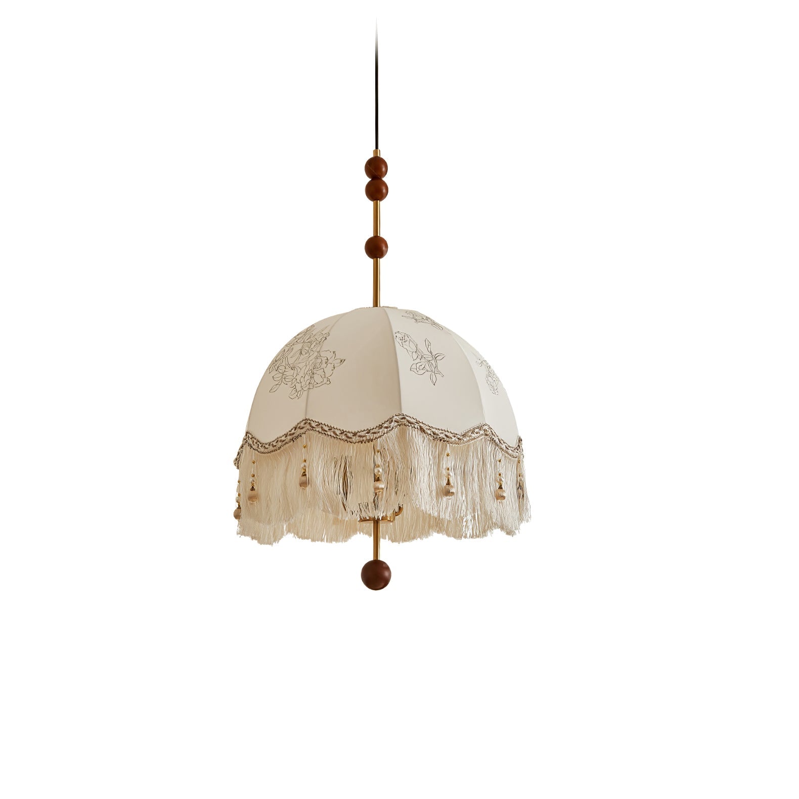 Banell Unique Elegance Fringe Pendant Lamp-Neutral Decor