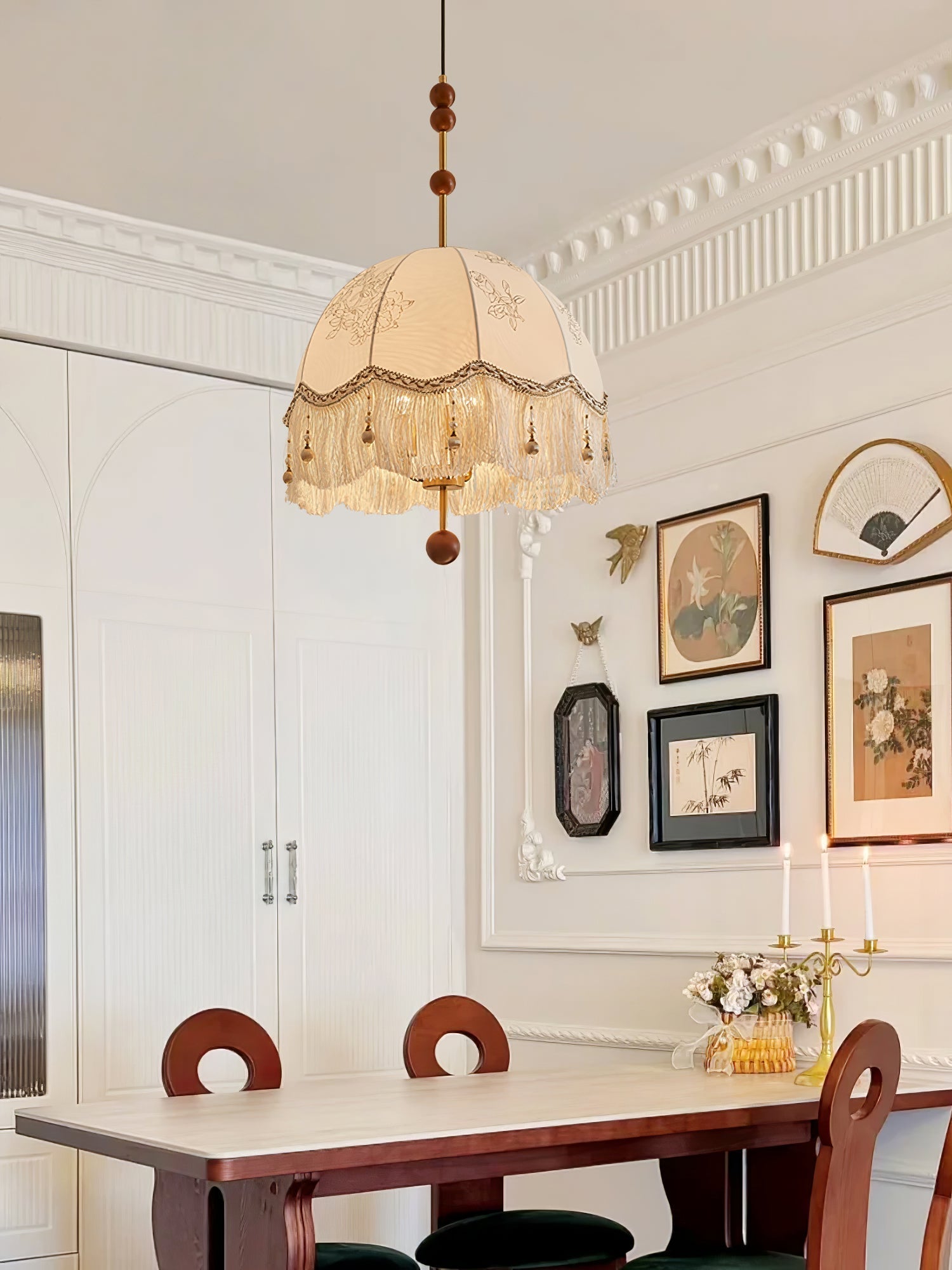 Banell Unique Elegance Fringe Pendant Lamp-Neutral Decor