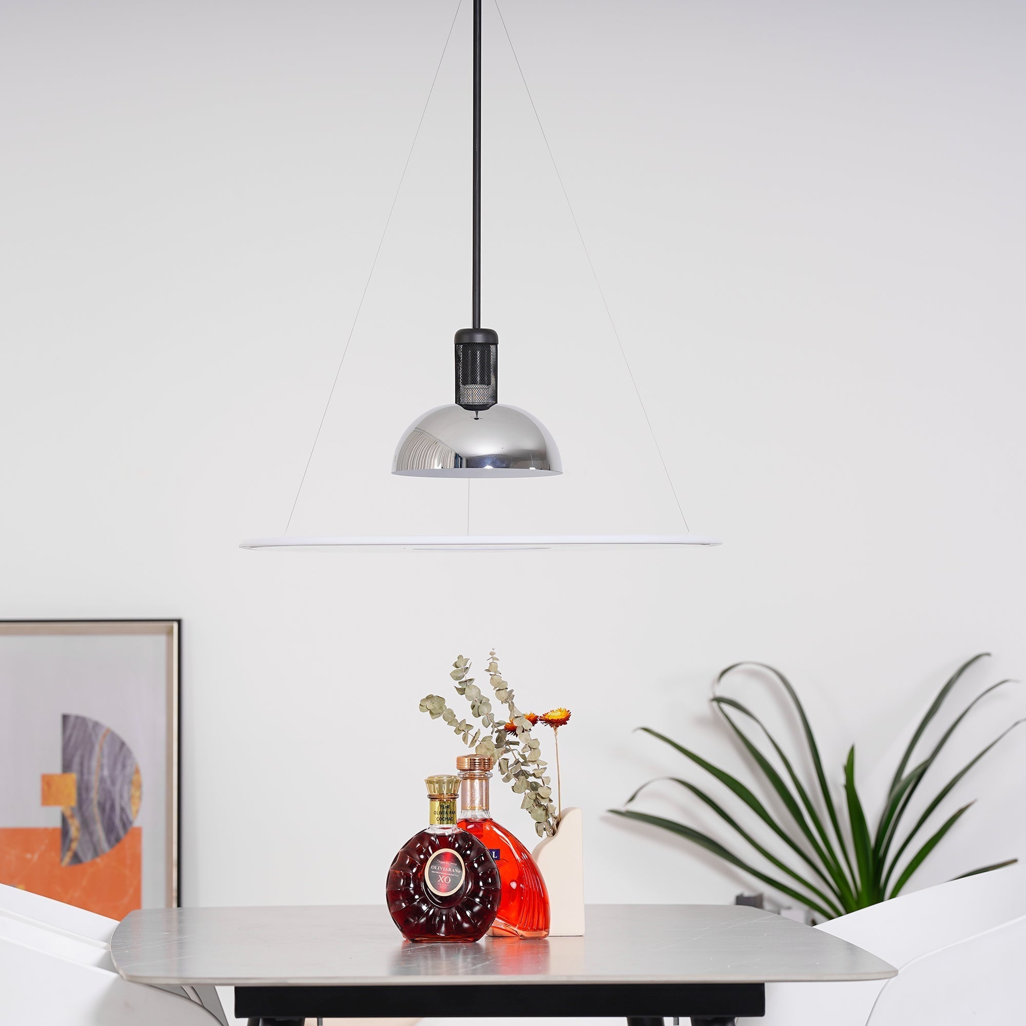 Vero Flying Saucer Pendant Light-Neutral Decor