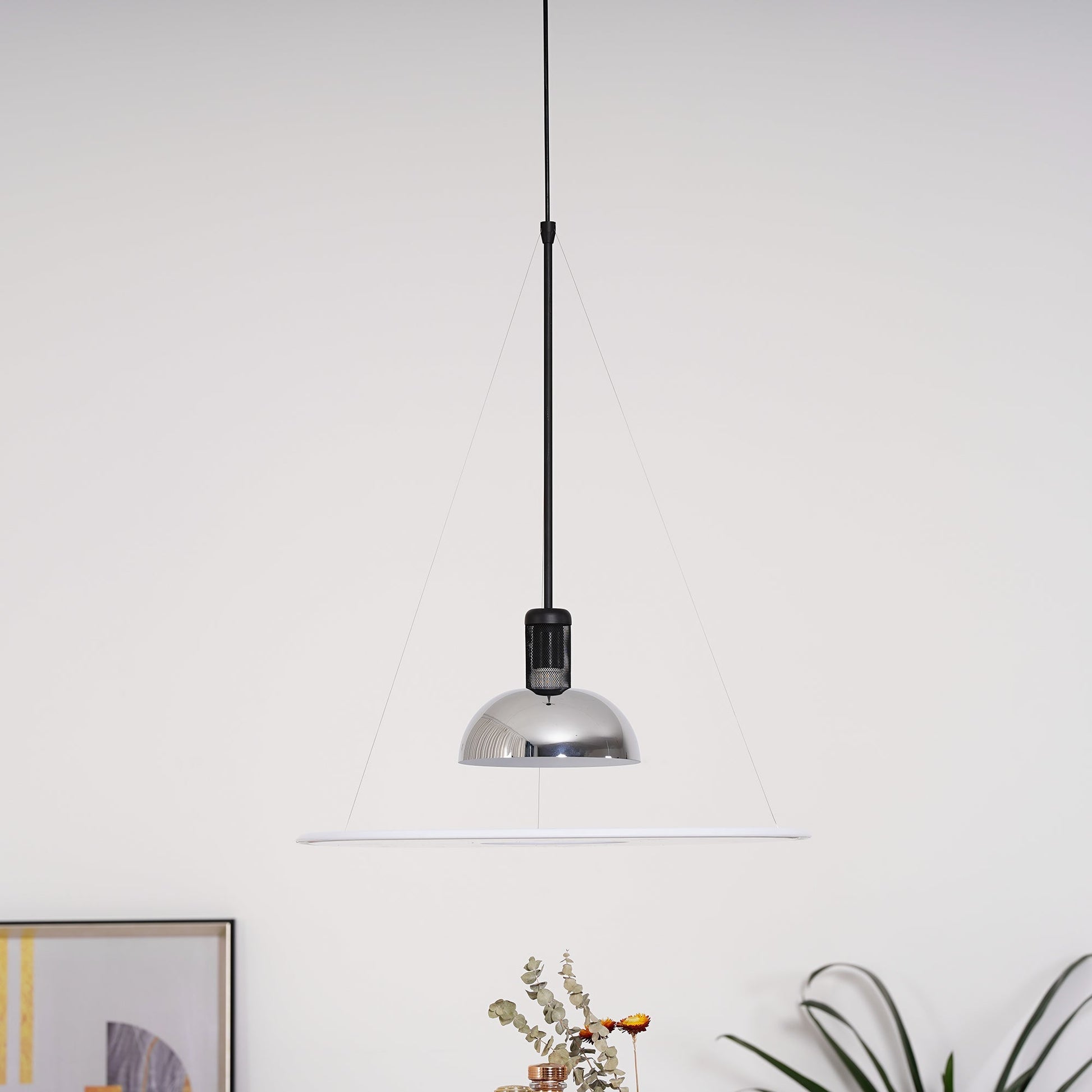 Vero Flying Saucer Pendant Light-Neutral Decor