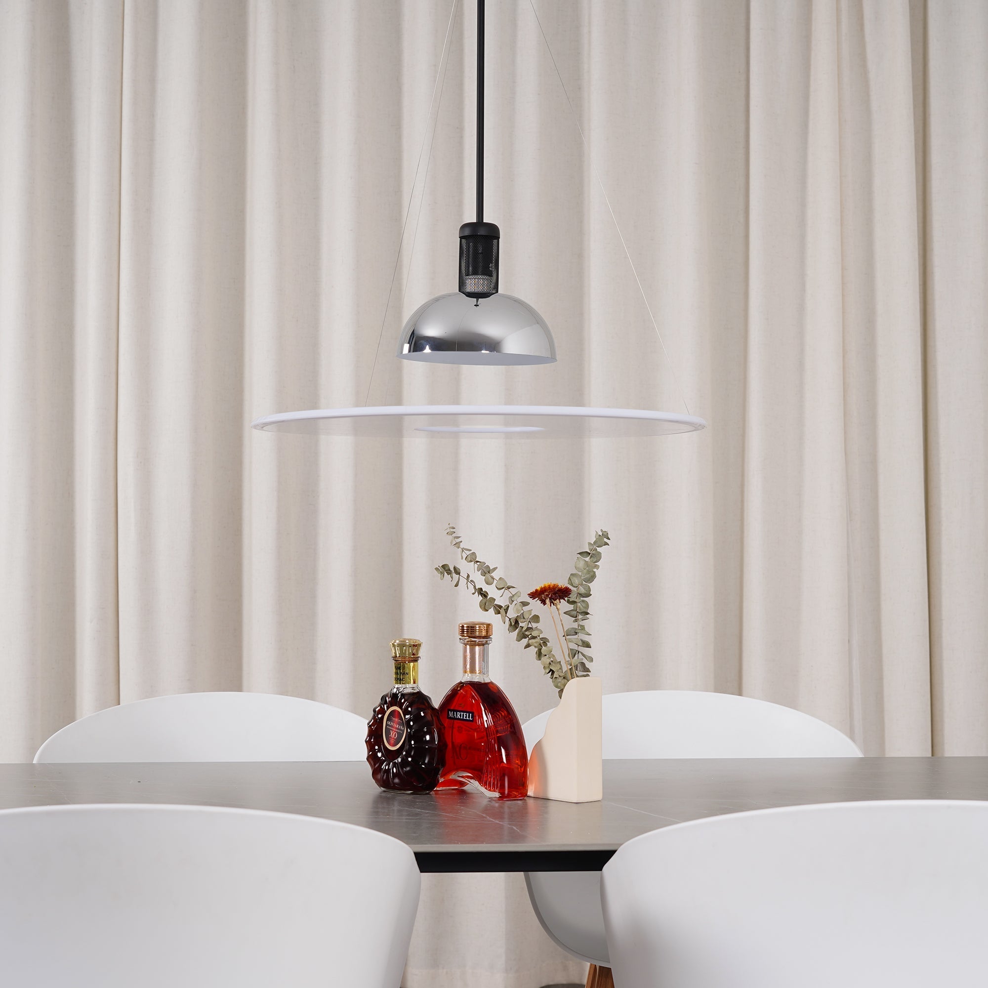 Vero Flying Saucer Pendant Light-Neutral Decor