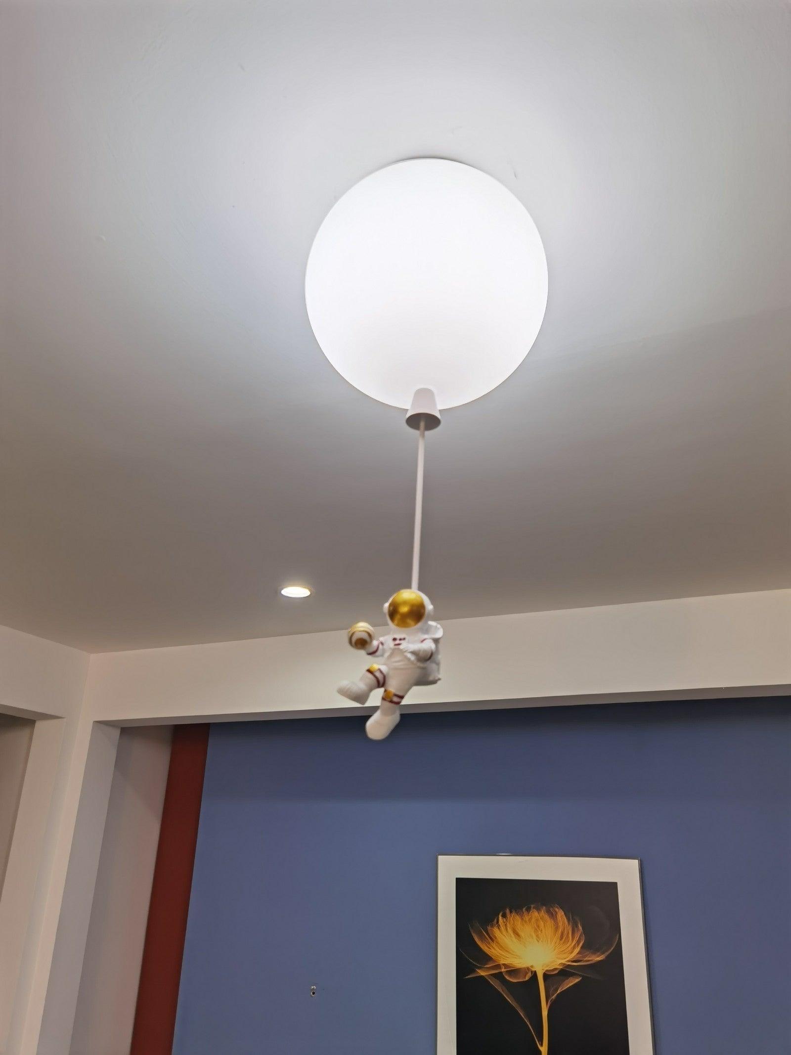 Glowen Ceiling Light Acrylic Balloon Astronaut Playful Kids Room-Neutral Decor