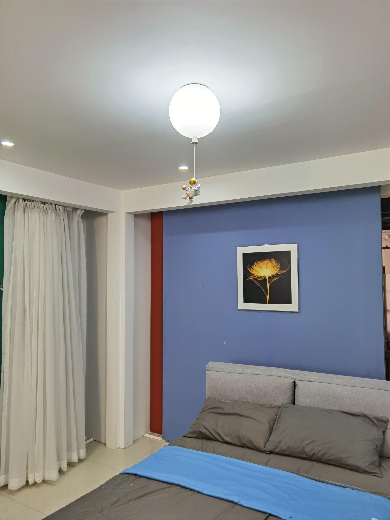 Glowen Ceiling Light Acrylic Balloon Astronaut Playful Kids Room-Neutral Decor