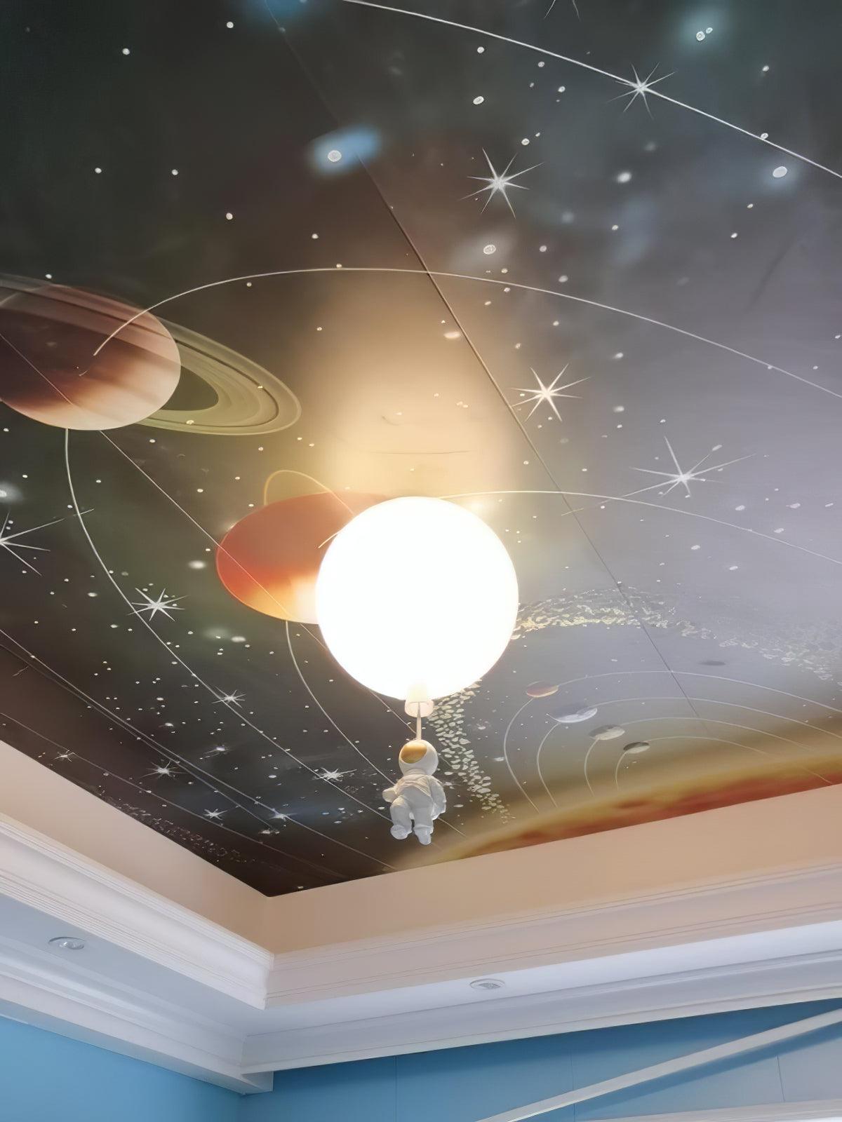 Glowen Ceiling Light Acrylic Balloon Astronaut Playful Kids Room-Neutral Decor