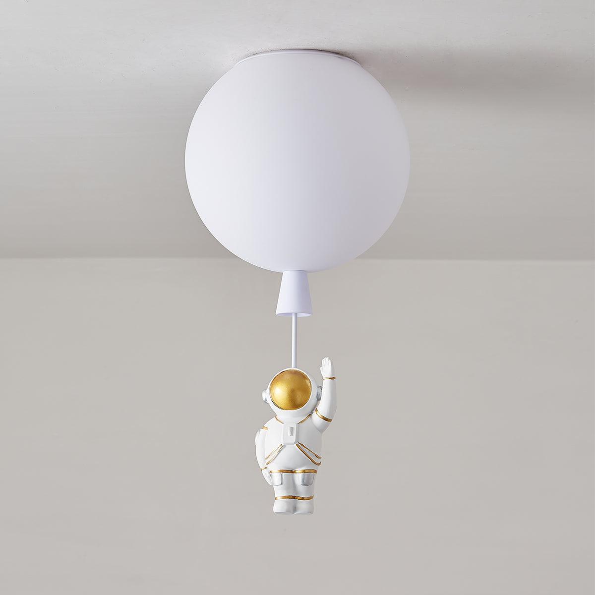 Glowen Ceiling Light Acrylic Balloon Astronaut Playful Kids Room-Neutral Decor