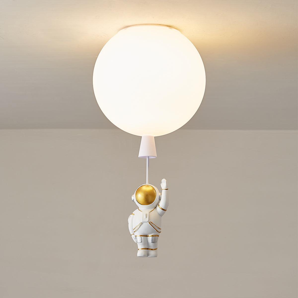 Glowen Ceiling Light Acrylic Balloon Astronaut Playful Kids Room-Neutral Decor