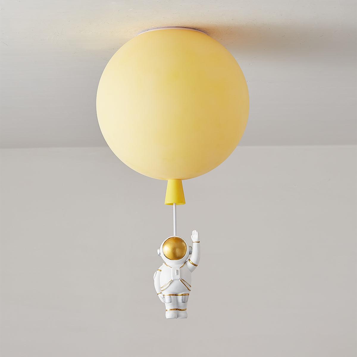 Glowen Ceiling Light Acrylic Balloon Astronaut Playful Kids Room-Neutral Decor