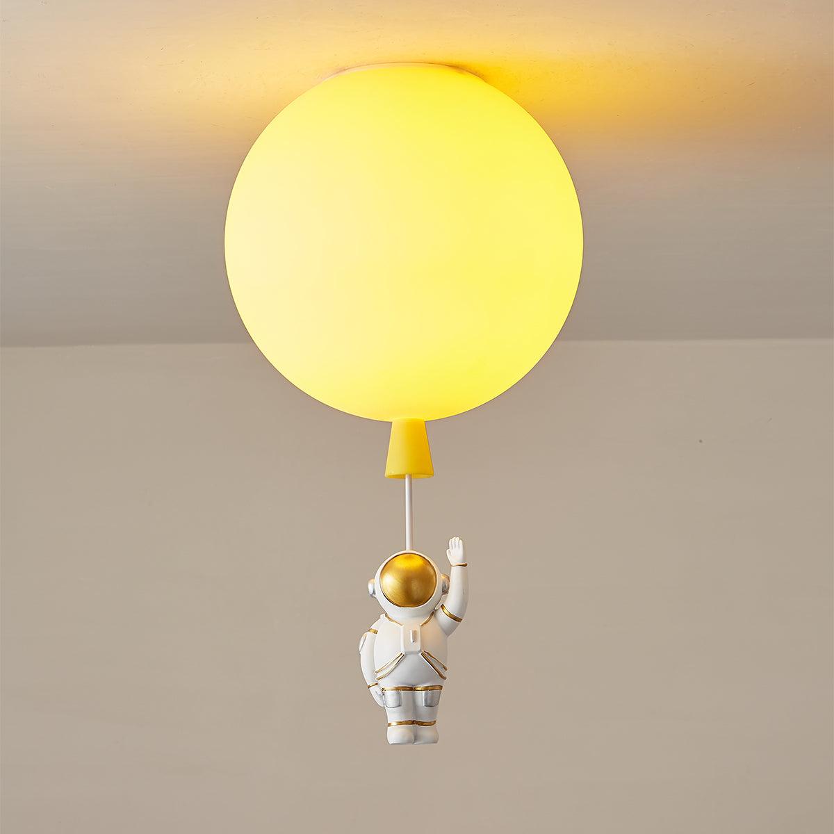 Glowen Ceiling Light Acrylic Balloon Astronaut Playful Kids Room-Neutral Decor