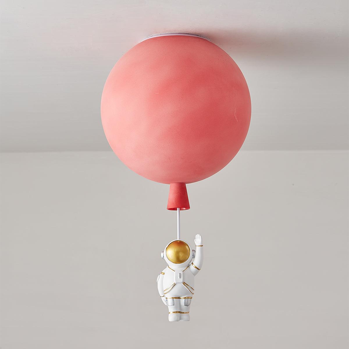 Glowen Ceiling Light Acrylic Balloon Astronaut Playful Kids Room-Neutral Decor