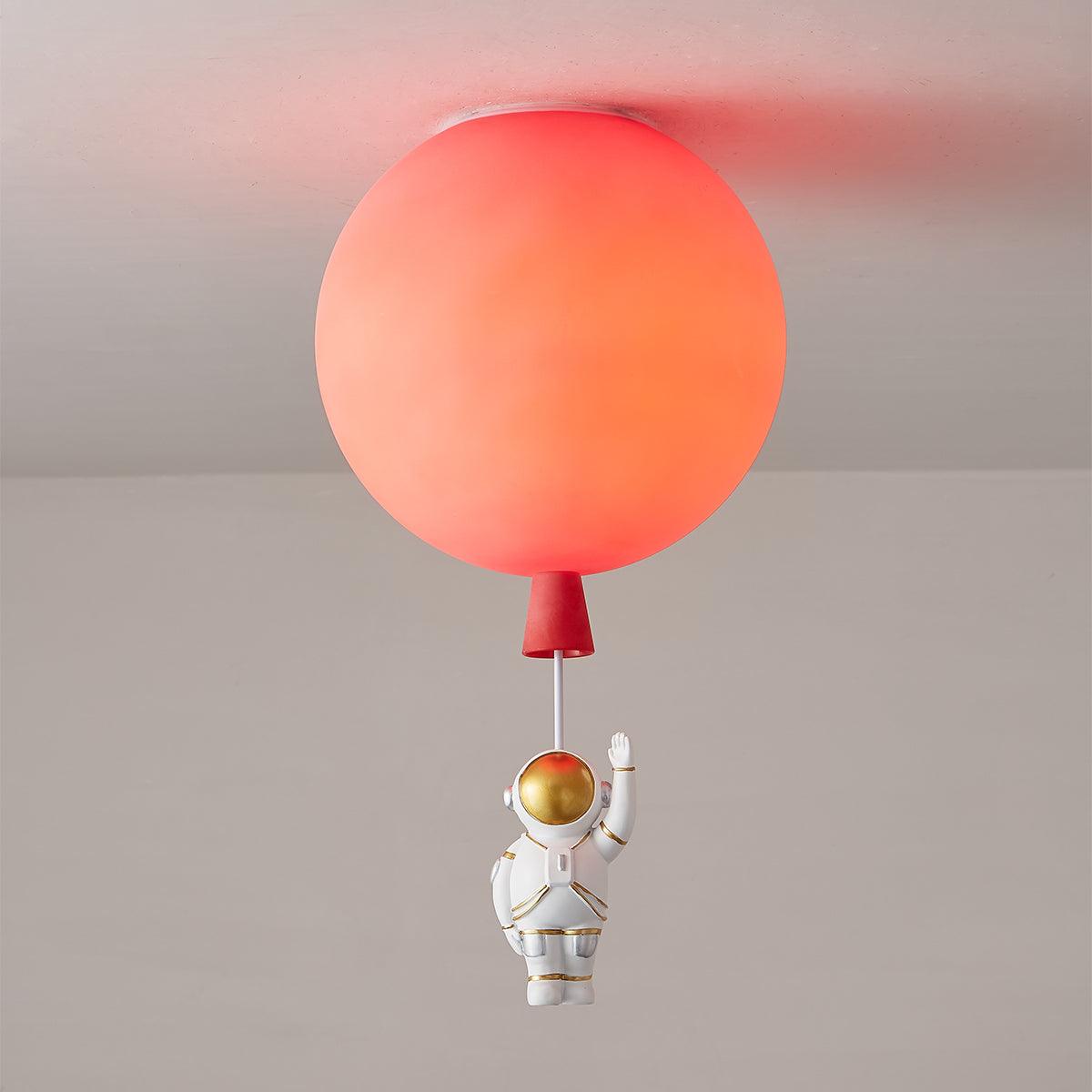 Glowen Ceiling Light Acrylic Balloon Astronaut Playful Kids Room-Neutral Decor