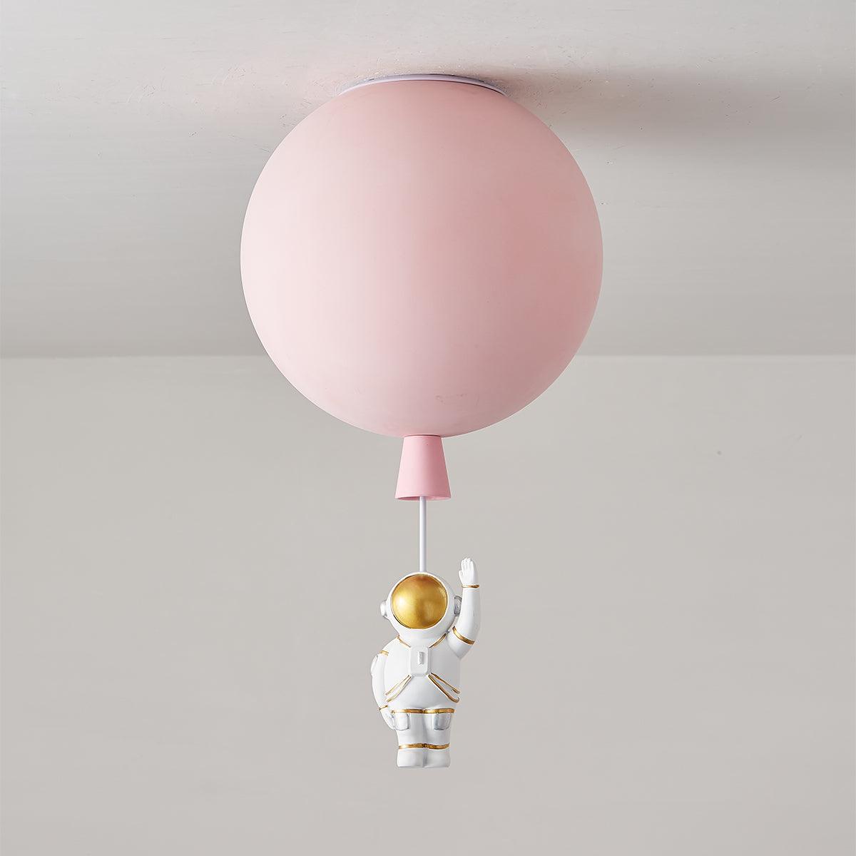 Glowen Ceiling Light Acrylic Balloon Astronaut Playful Kids Room-Neutral Decor