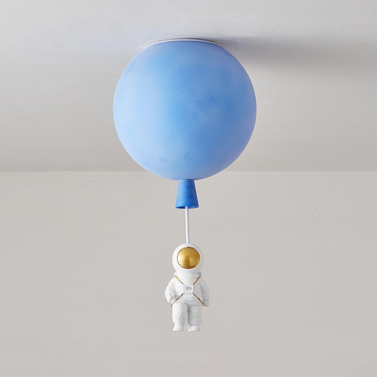 Glowen Ceiling Light Acrylic Balloon Astronaut Playful Kids Room-Neutral Decor