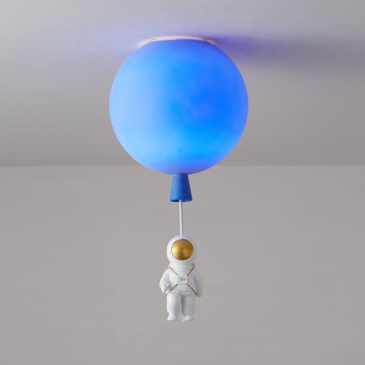 Glowen Ceiling Light Acrylic Balloon Astronaut Playful Kids Room-Neutral Decor