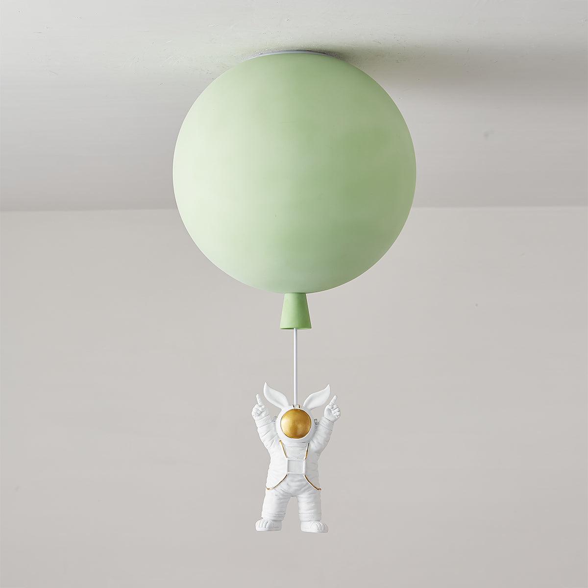 Glowen Ceiling Light Acrylic Balloon Astronaut Playful Kids Room-Neutral Decor