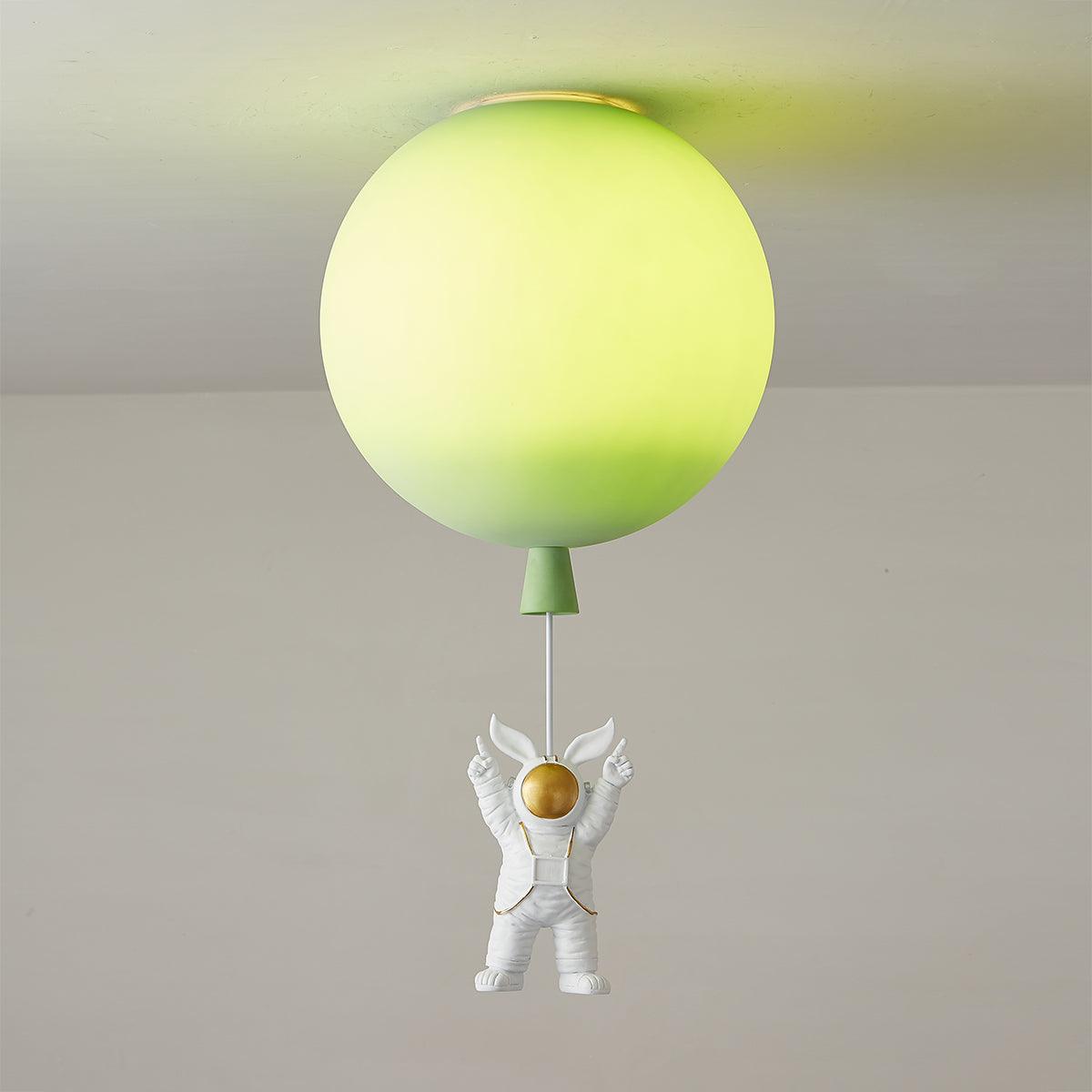 Glowen Ceiling Light Acrylic Balloon Astronaut Playful Kids Room-Neutral Decor