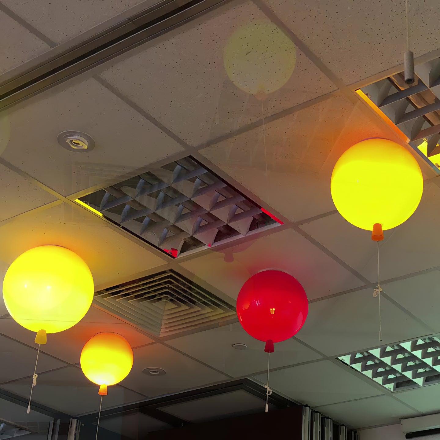 Glowen Ceiling Light Acrylic Balloon Astronaut Playful Kids Room-Neutral Decor