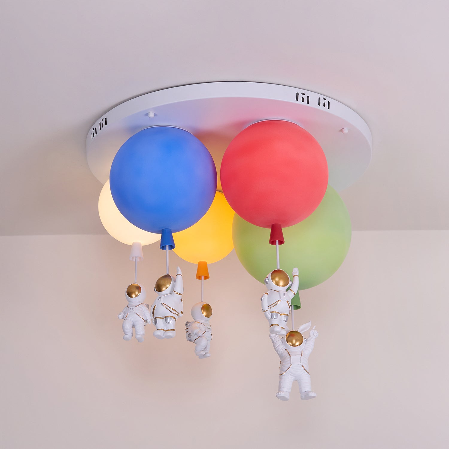 Gorvin Frosted Balloon Combination Ceiling Lamp-Neutral Decor