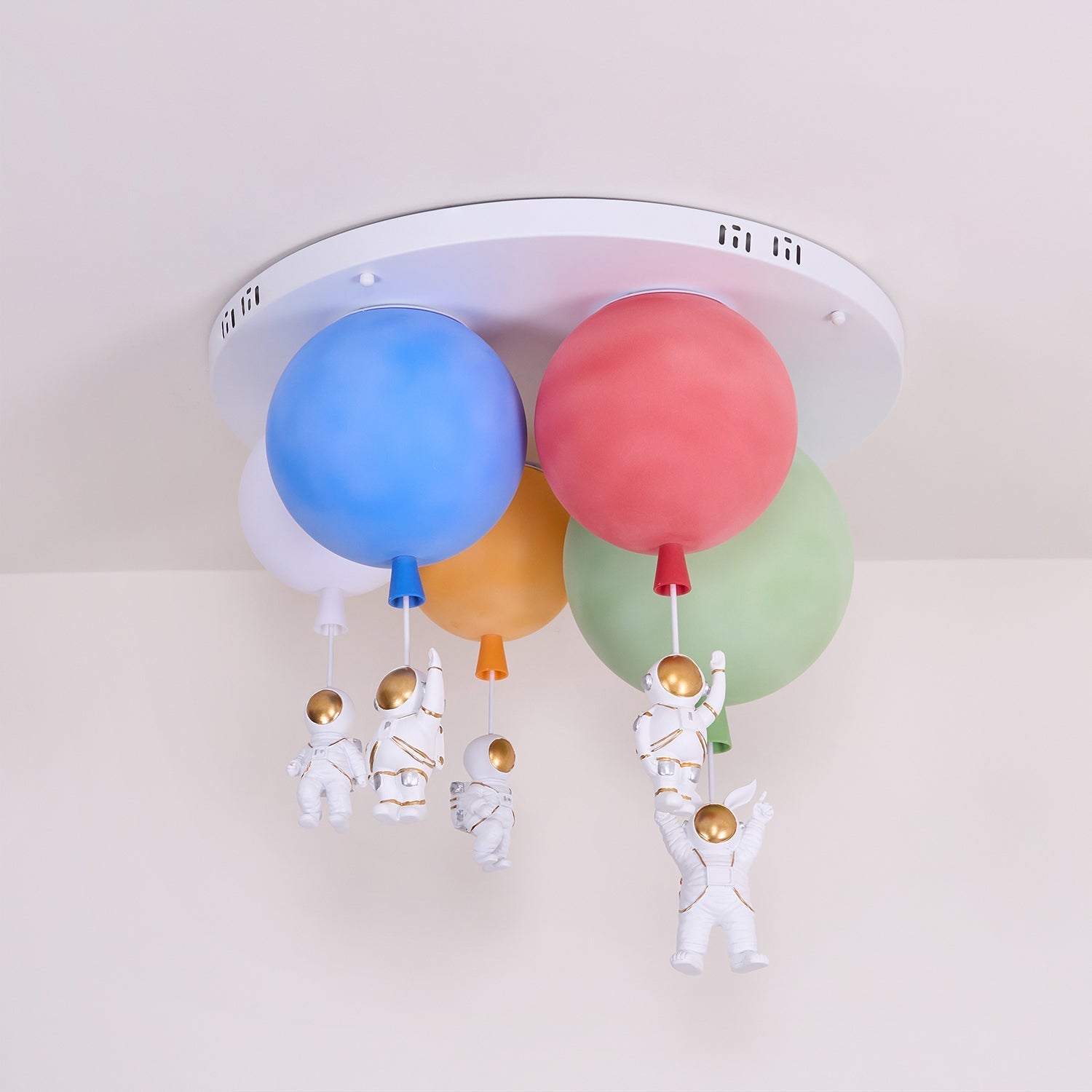 Gorvin Frosted Balloon Combination Ceiling Lamp-Neutral Decor