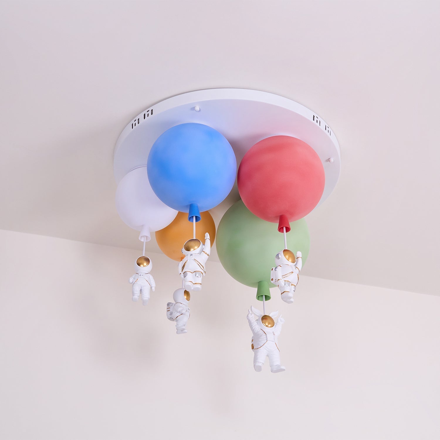 Gorvin Frosted Balloon Combination Ceiling Lamp-Neutral Decor
