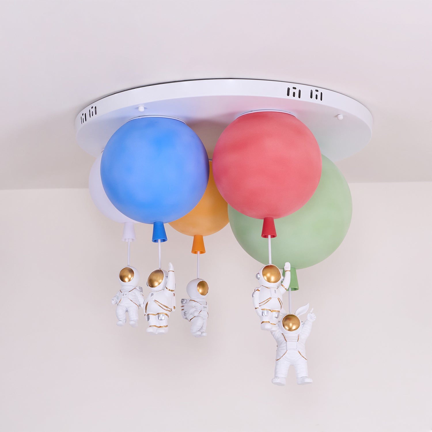 Gorvin Frosted Balloon Combination Ceiling Lamp-Neutral Decor