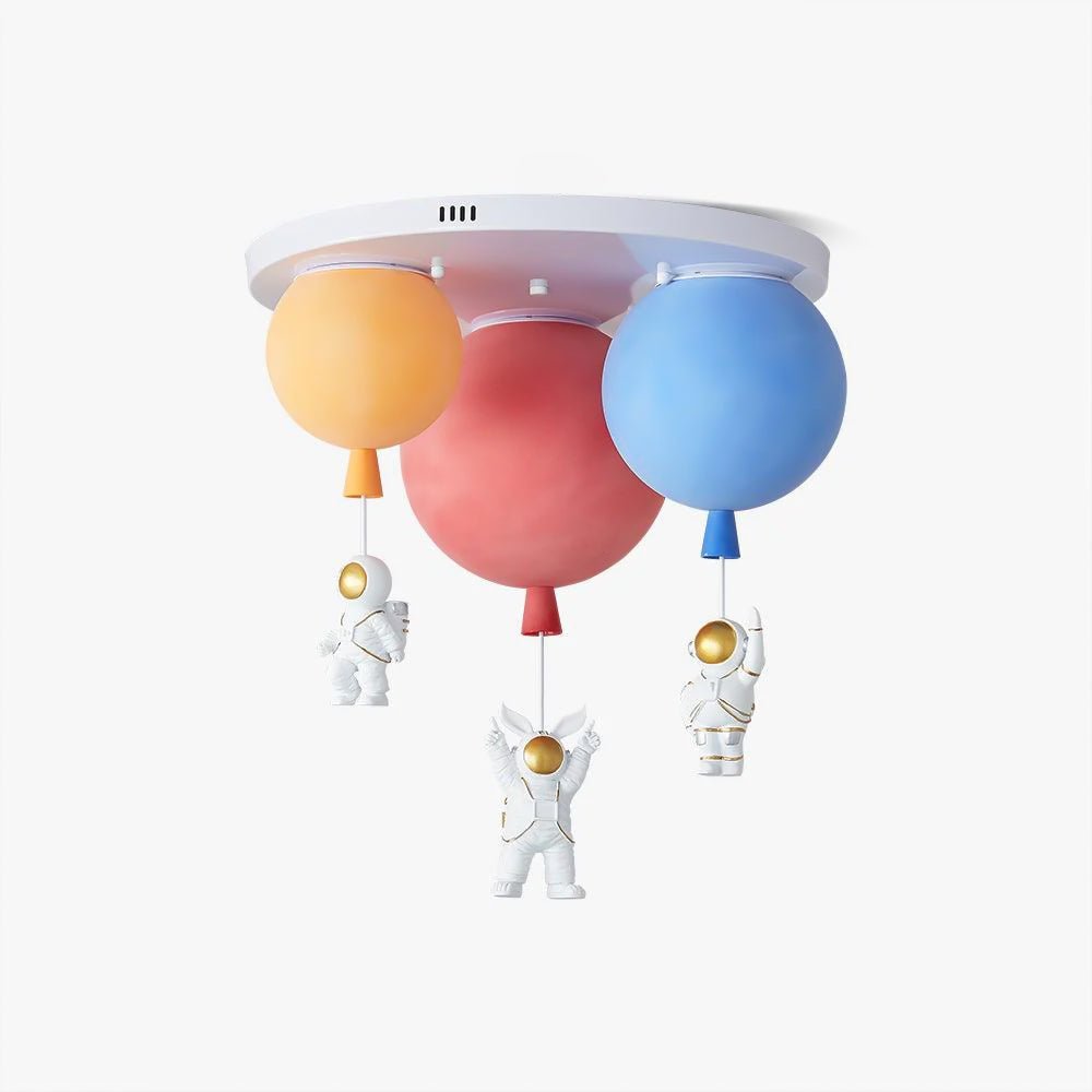 Gorvin Frosted Balloon Combination Ceiling Lamp-Neutral Decor