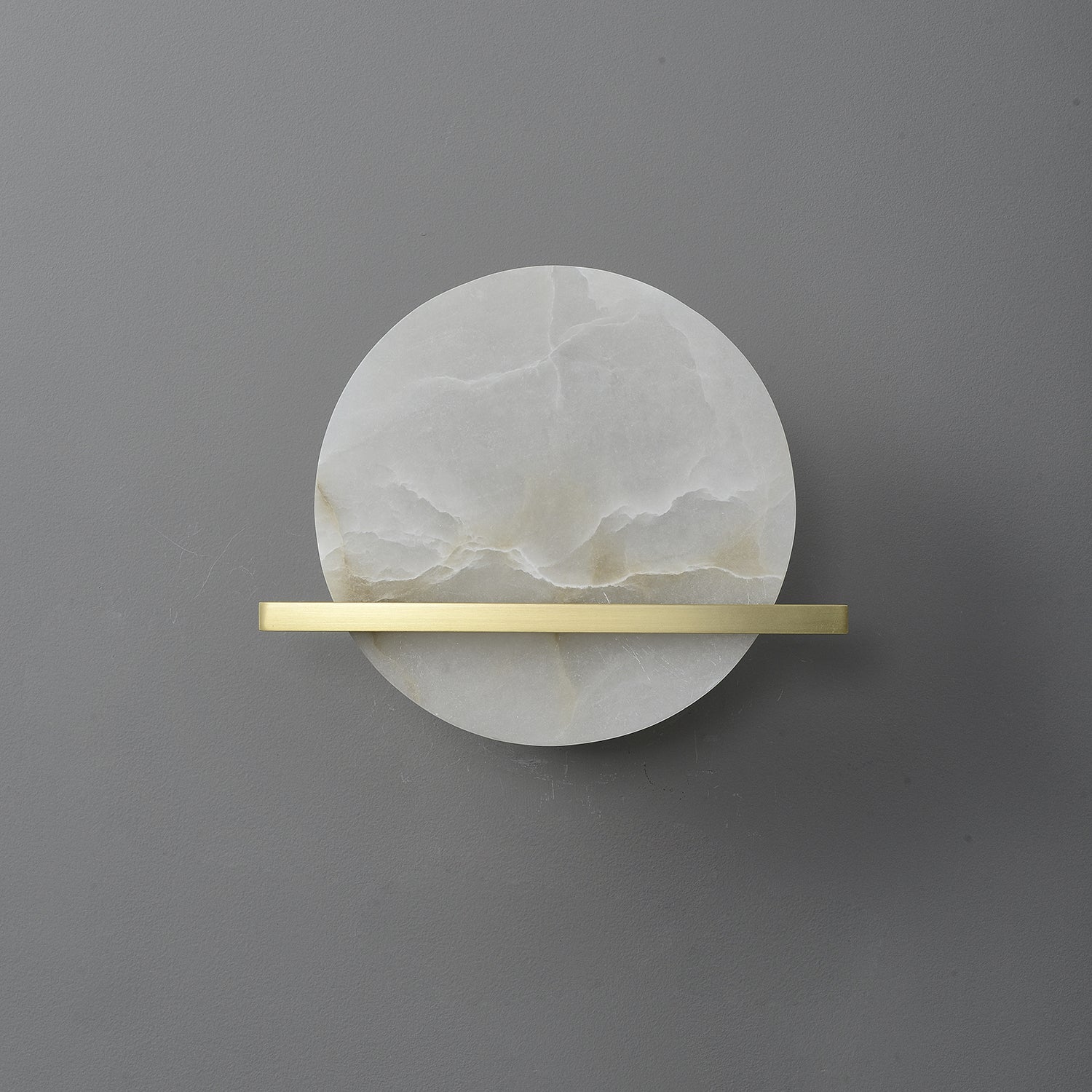Avemis Sphere Alabaster Wall Light-Neutral Decor