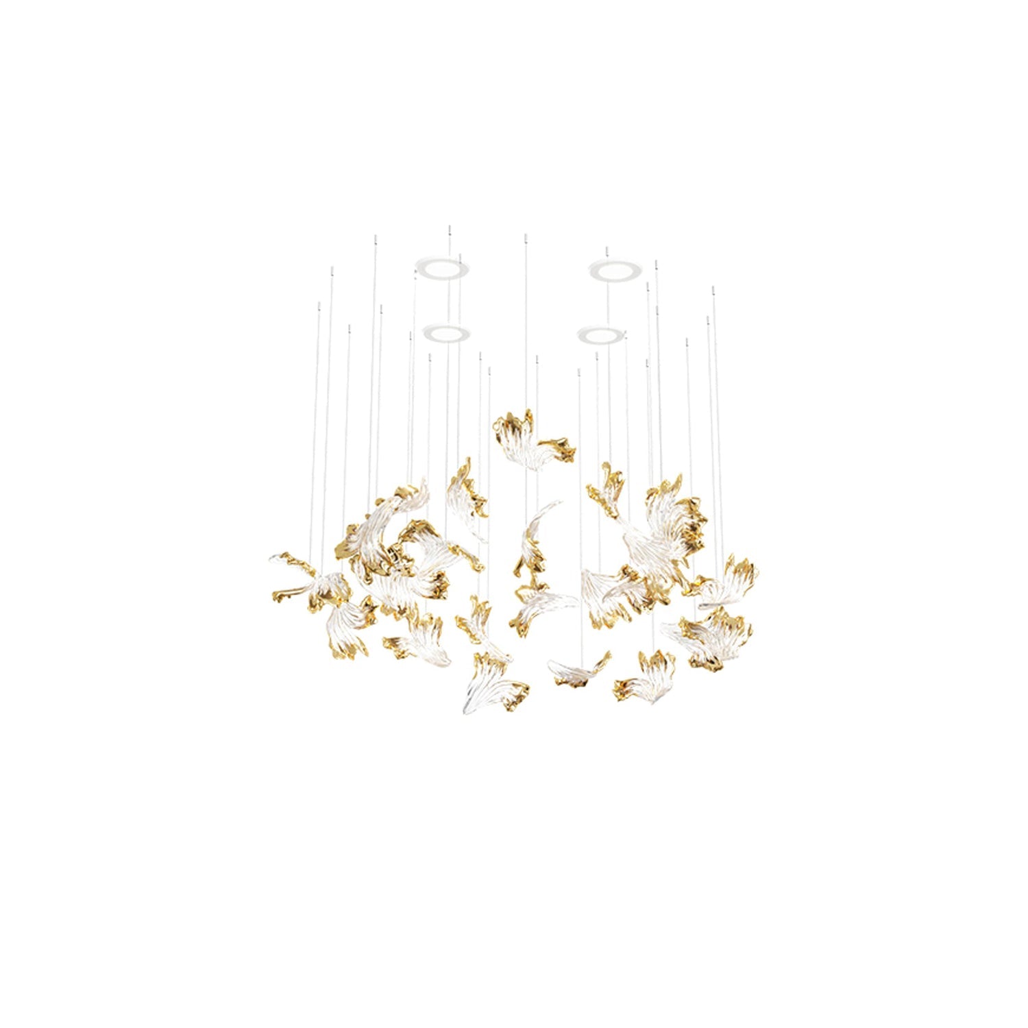 Citalora Crystal Cluster Pendant Light Chandelier-Neutral Decor