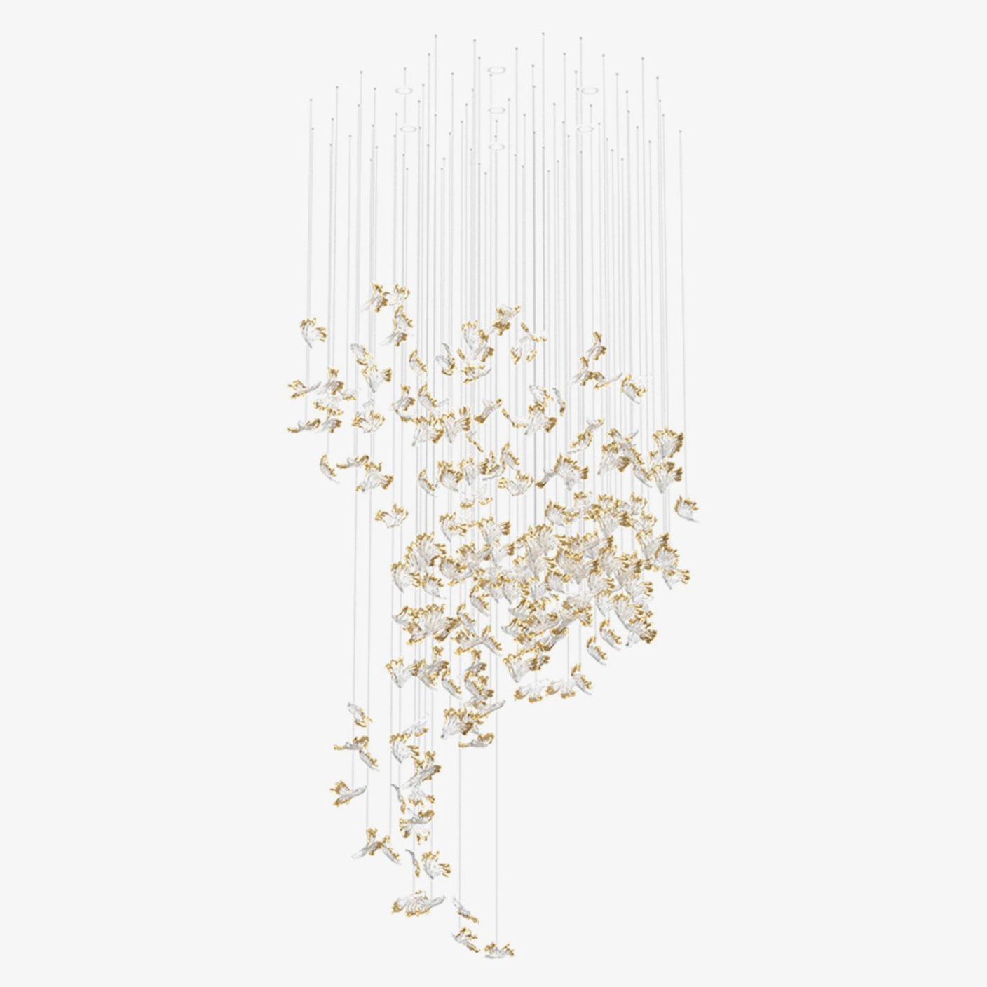 Citalora Crystal Cluster Pendant Light Chandelier-Neutral Decor