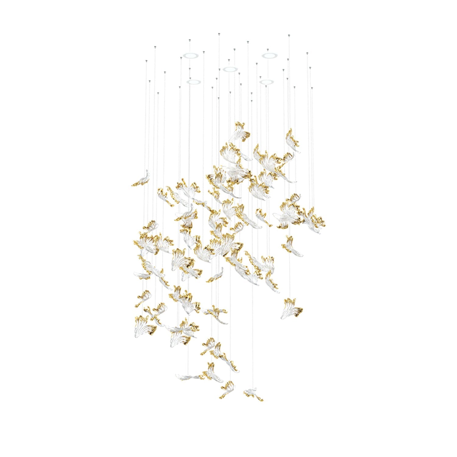Citalora Crystal Cluster Pendant Light Chandelier-Neutral Decor