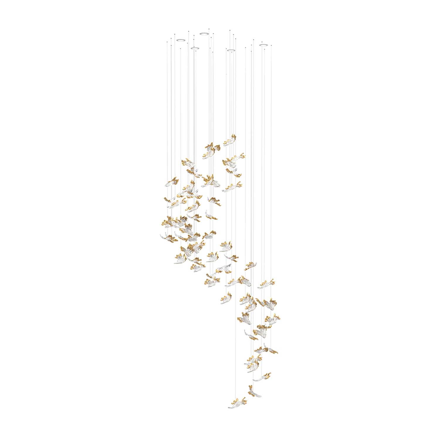 Citalora Crystal Cluster Pendant Light Chandelier-Neutral Decor