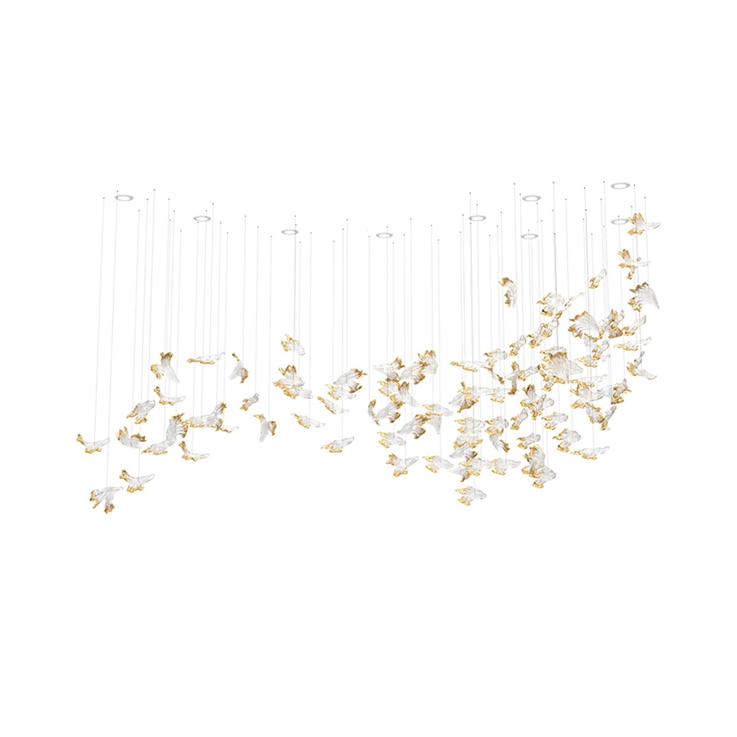 Citalora Crystal Cluster Pendant Light Chandelier-Neutral Decor