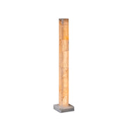 Frozen Alabaster Floor Lamp in a minimalist living room.