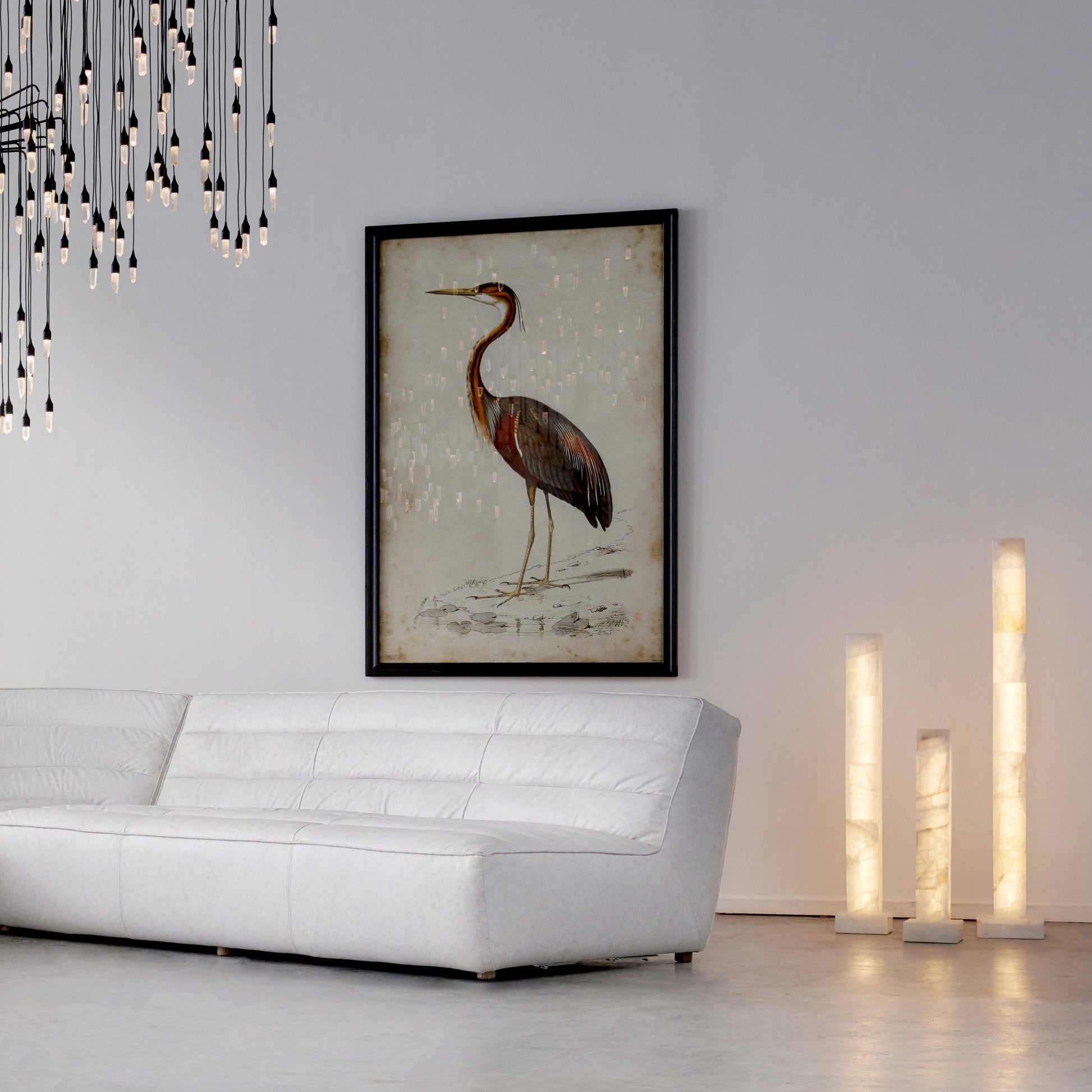 A comparison of the three available lamp heights.