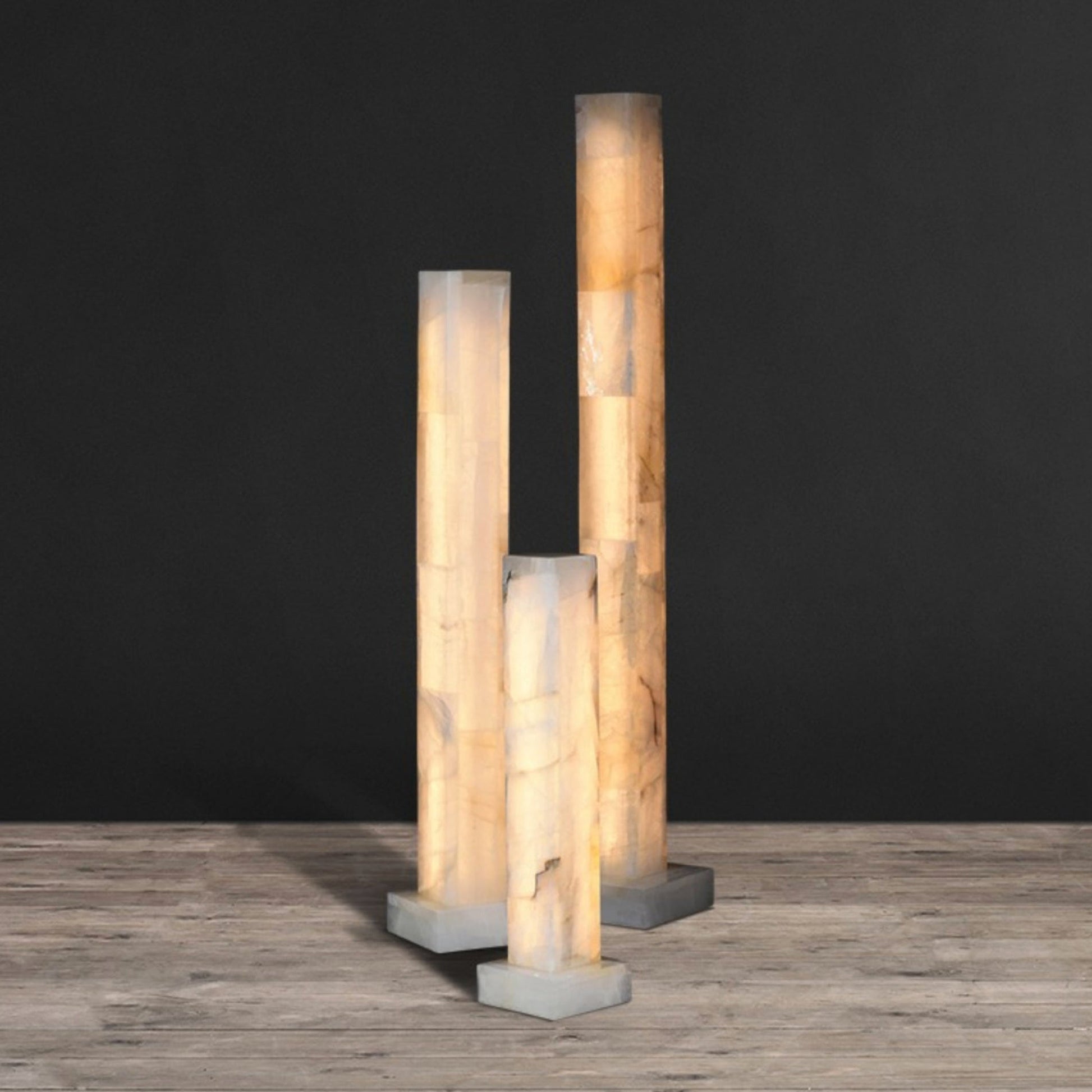 Product dimensions overlay for the 96cm lamp.